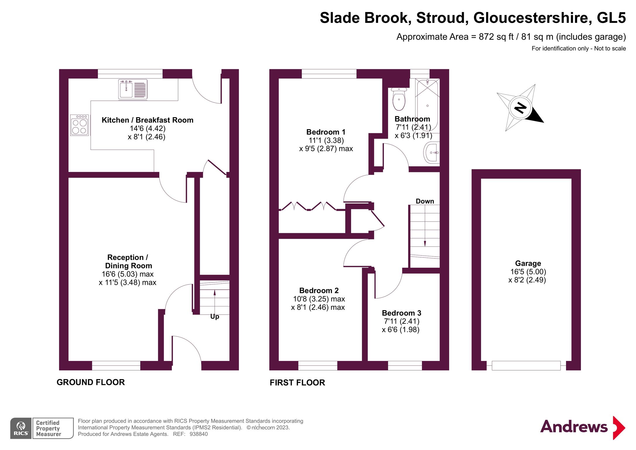 3 bed semidetached house for sale in Slade Brook, Stroud