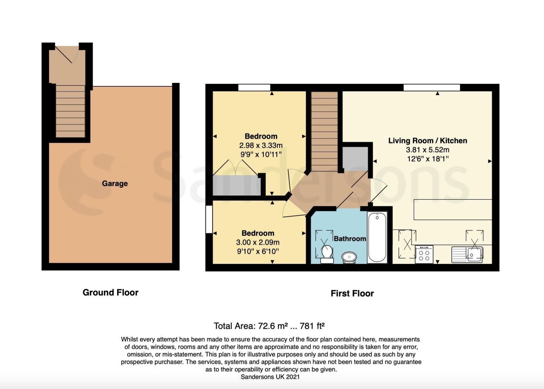 2 bed end terrace house to rent in Barley Mow View, Repton Park