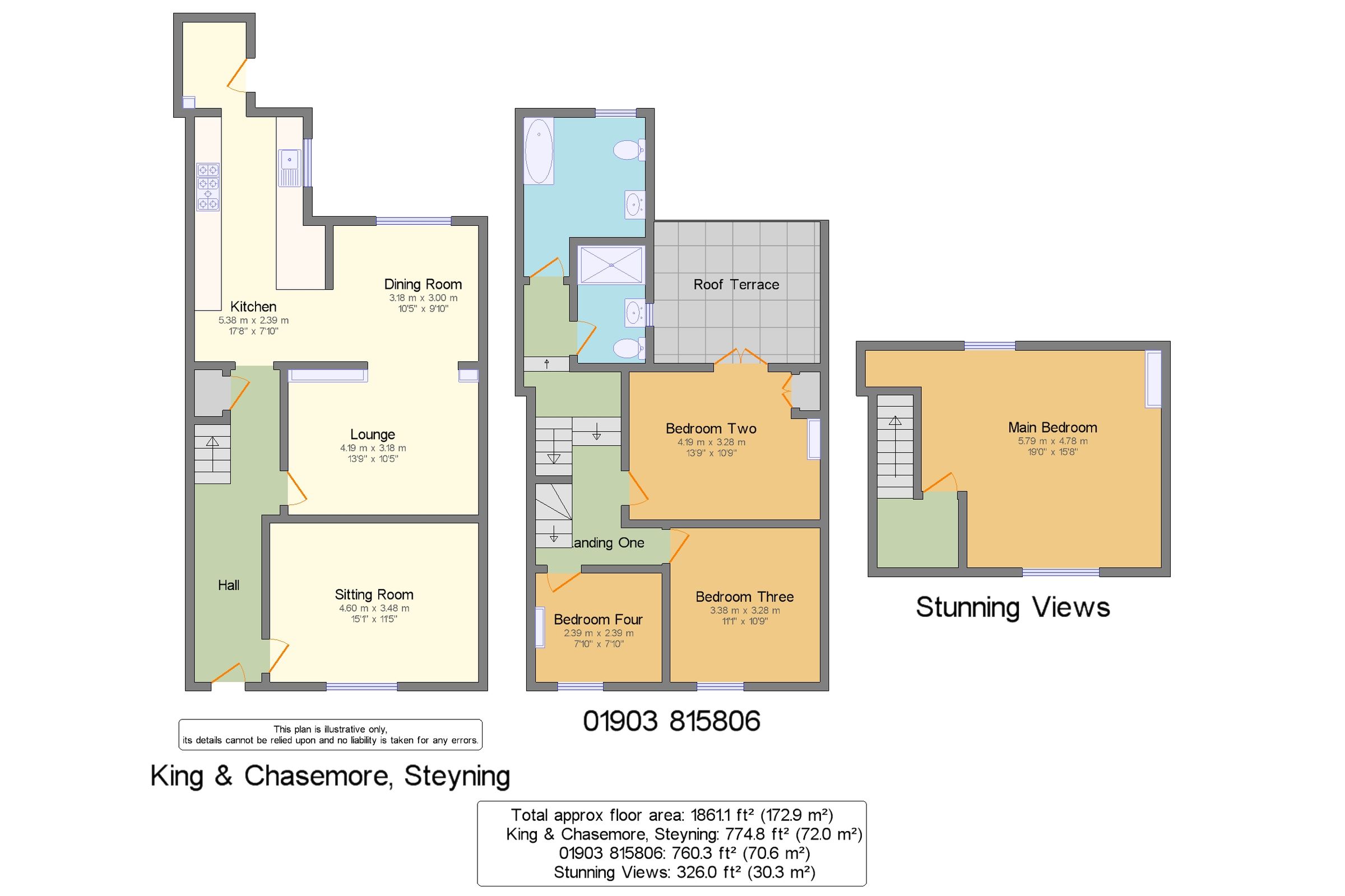 4 bed terraced house for sale in Adur Villas, Upper Beeding, Steyning