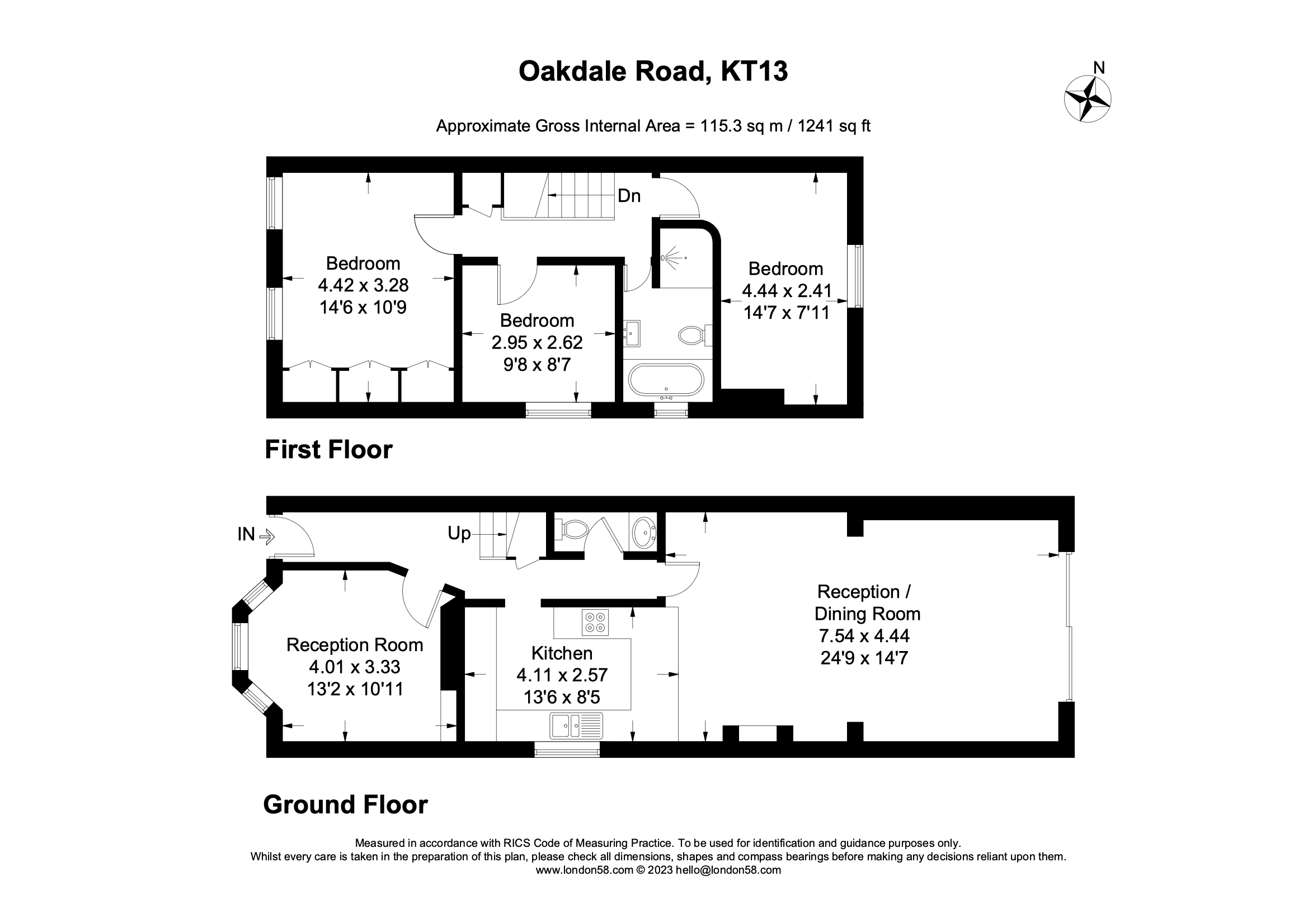3 bed detached house for sale in Oakdale Road, Weybridge, Surrey KT13