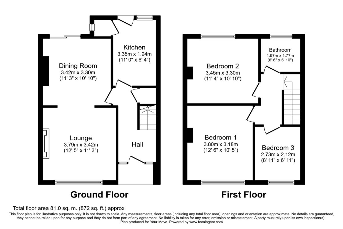 3 bed terraced house to rent in Street, Darlington, County