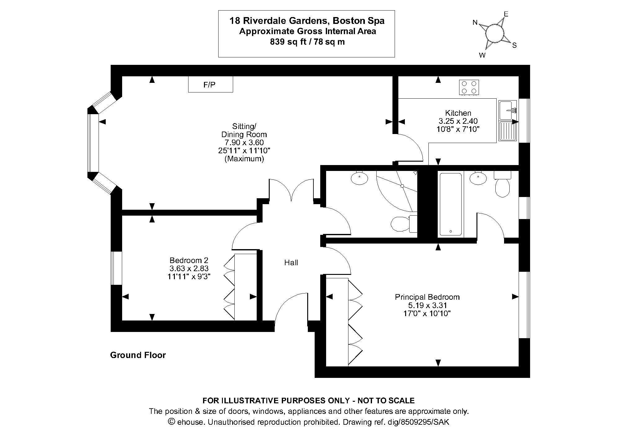 2 bed flat for sale in Riverdale Gardens, Boston Spa, Wetherby, West