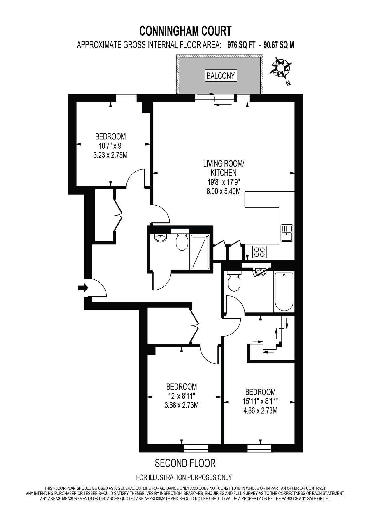 3 bed flat to rent in Conningham Court, Kidbrooke Village, Kidbrooke SE9 Zoopla
