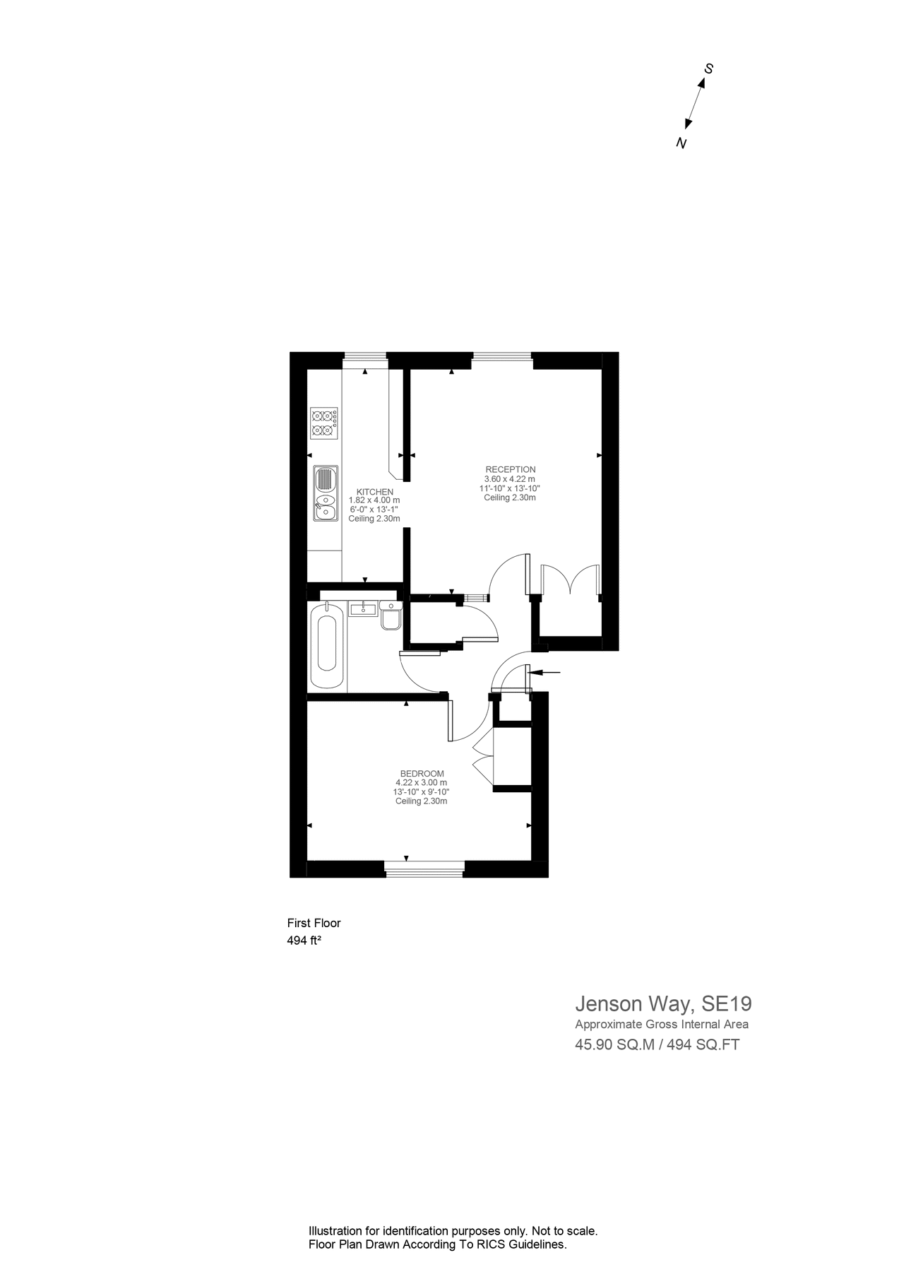 1 bed flat for sale in Jenson Way, London SE19 Zoopla