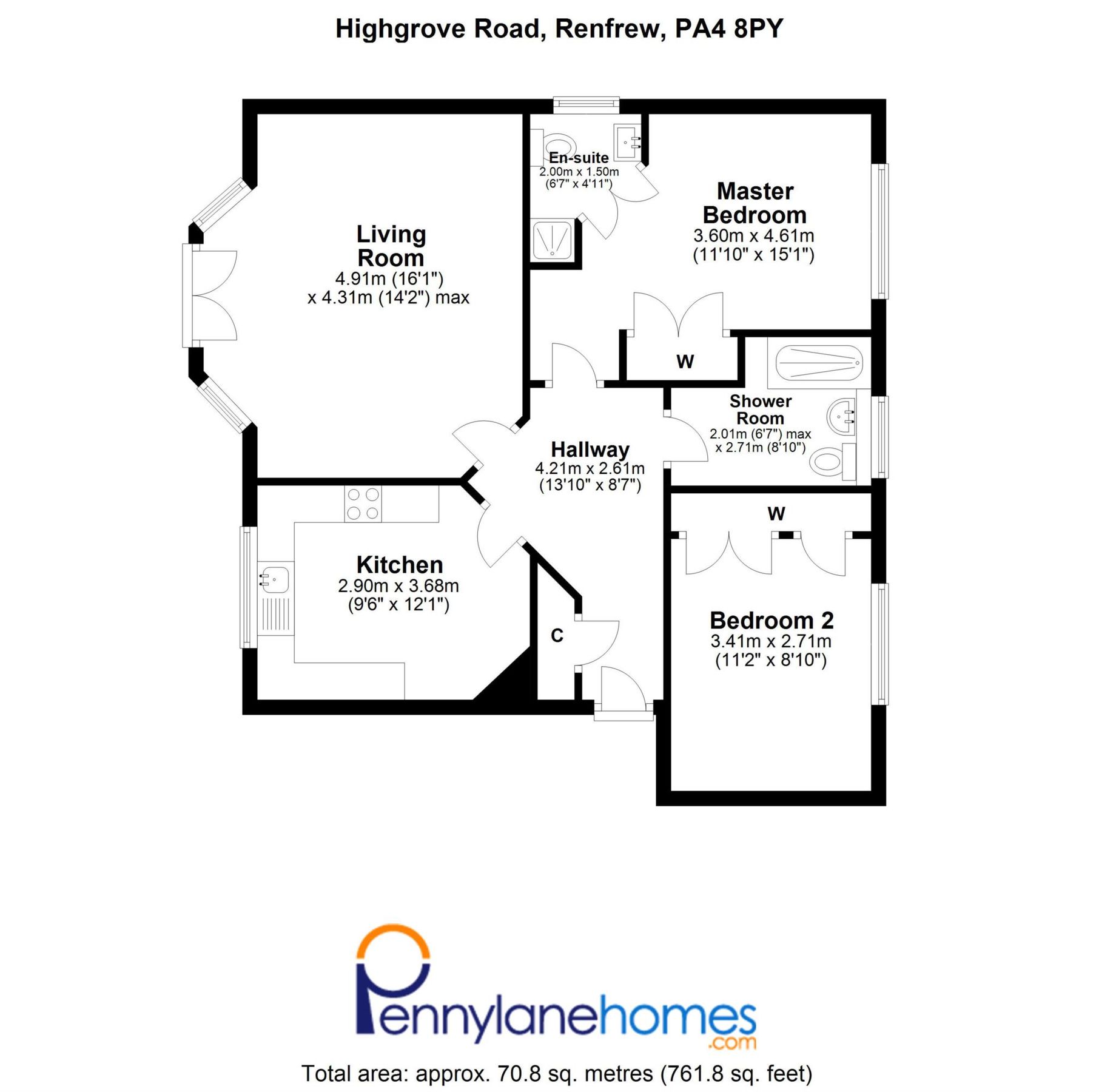 2 bed flat for sale in Highgrove Road, Renfrew PA4 Zoopla