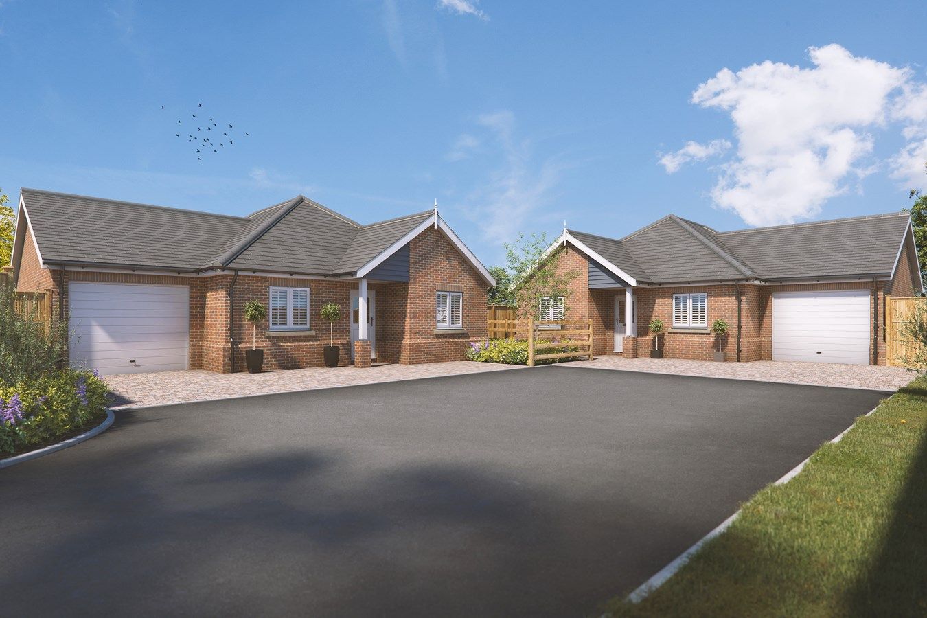 New home, 3 bed detached bungalow for sale in Wivenhoe Road, Alresford