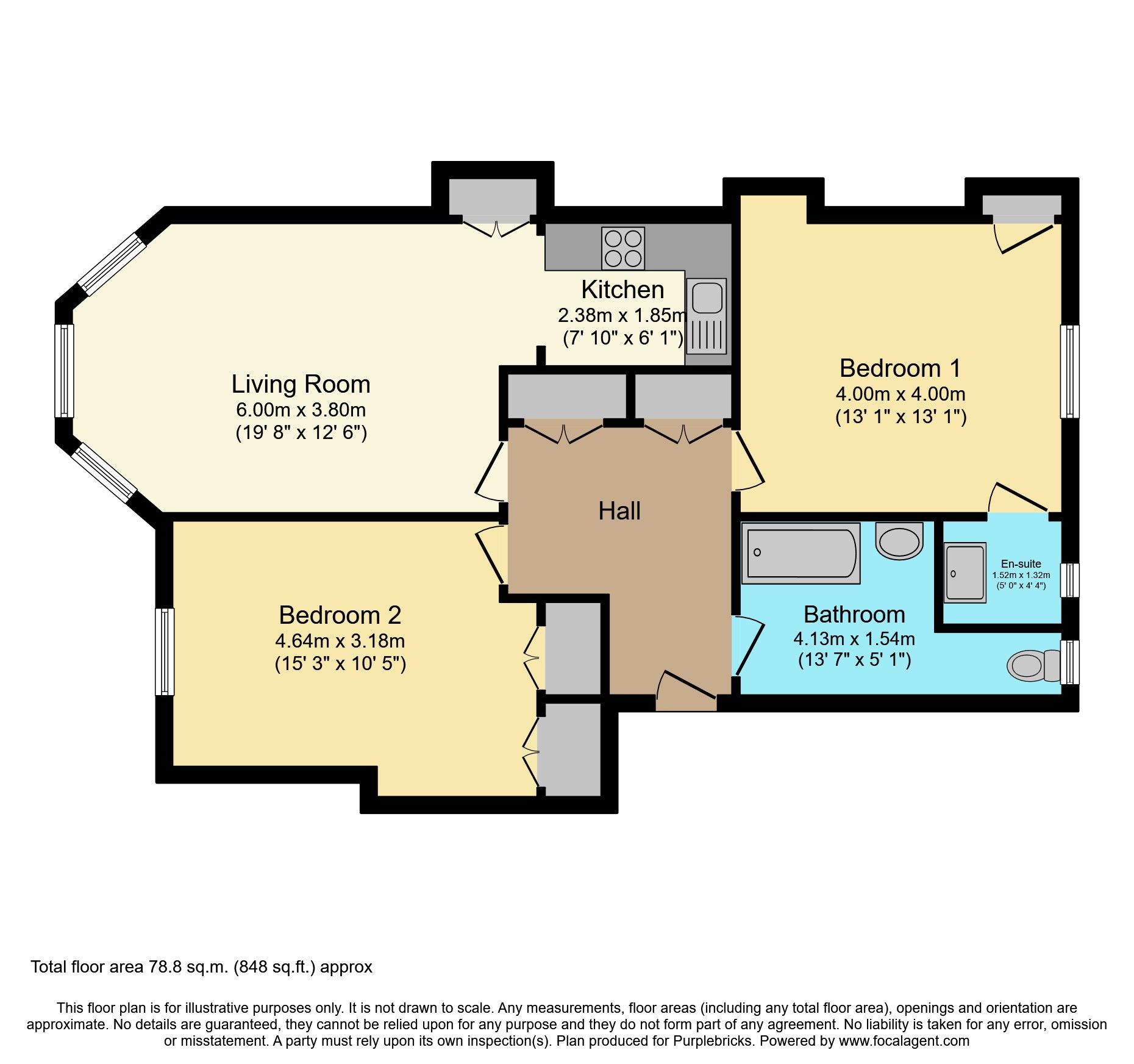 2 bed flat for sale in 14 Greenlaw Avenue, Paisley PA1 Zoopla