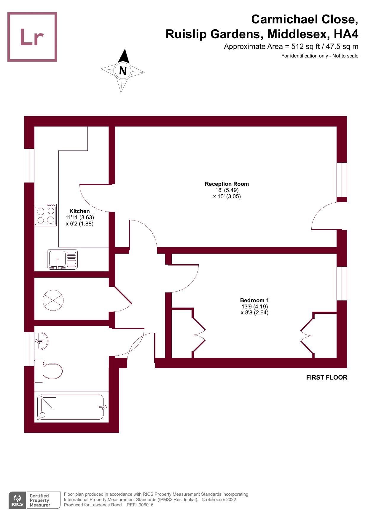 1 bed flat for sale in Carmichael Close, Ruislip Gardens, Middlesex HA4