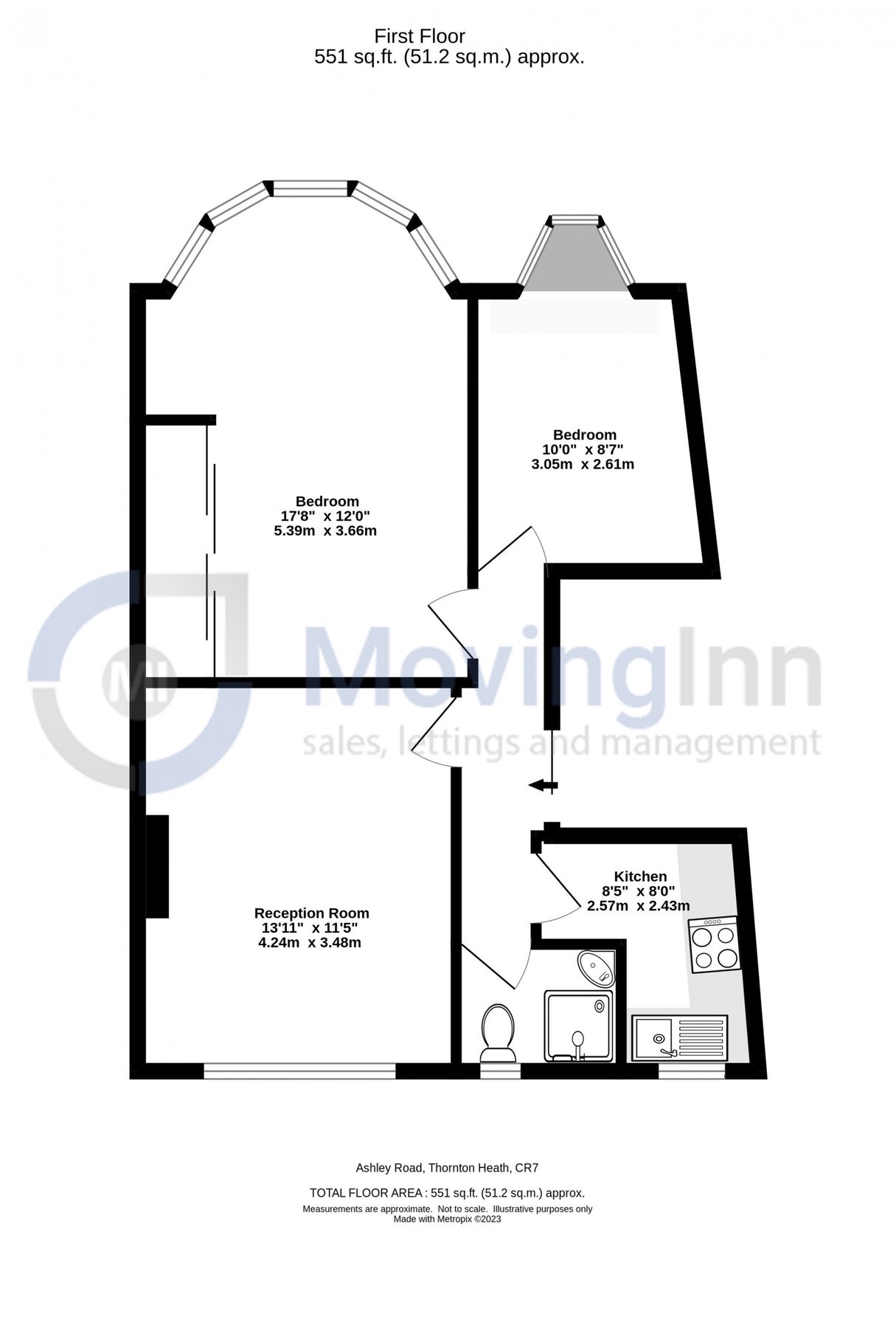 2 bed flat to rent in Ashley Road, Thornton Heath, Surrey CR7 Zoopla