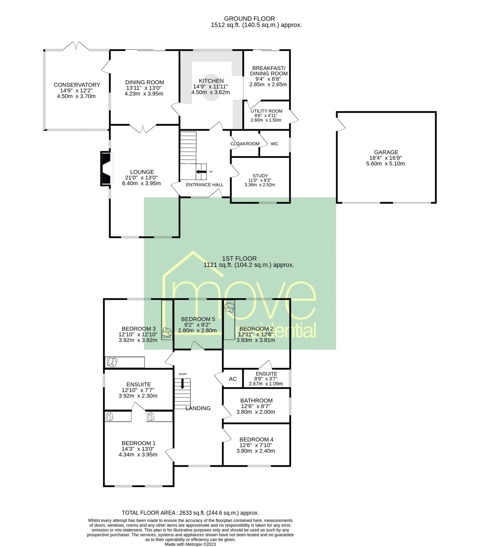 5 bed detached house for sale in Vyner Road South, Noctorum, Wirral