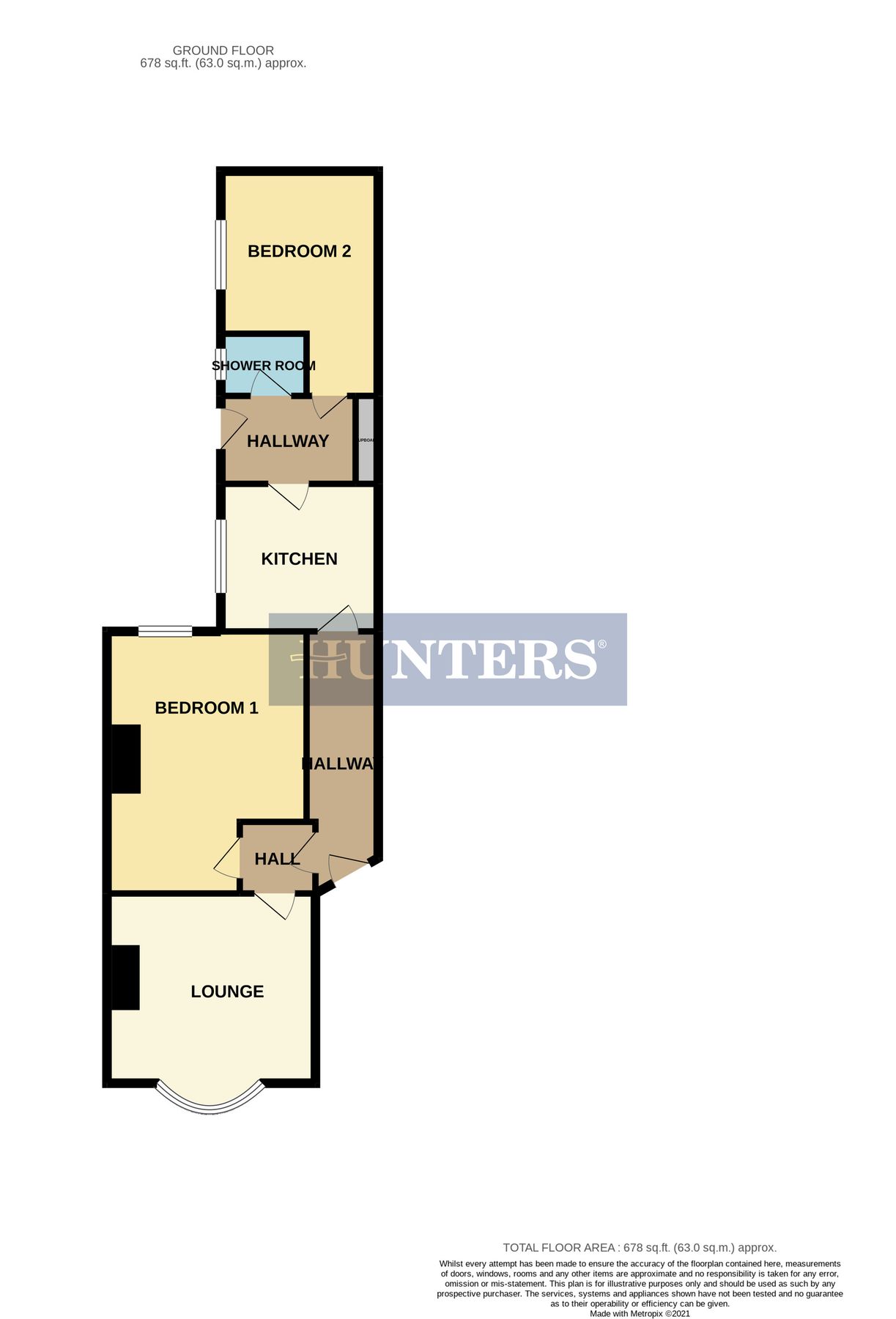 2 bed flat for sale in Flat 1, 53 St. Johns Avenue, Bridlington, East