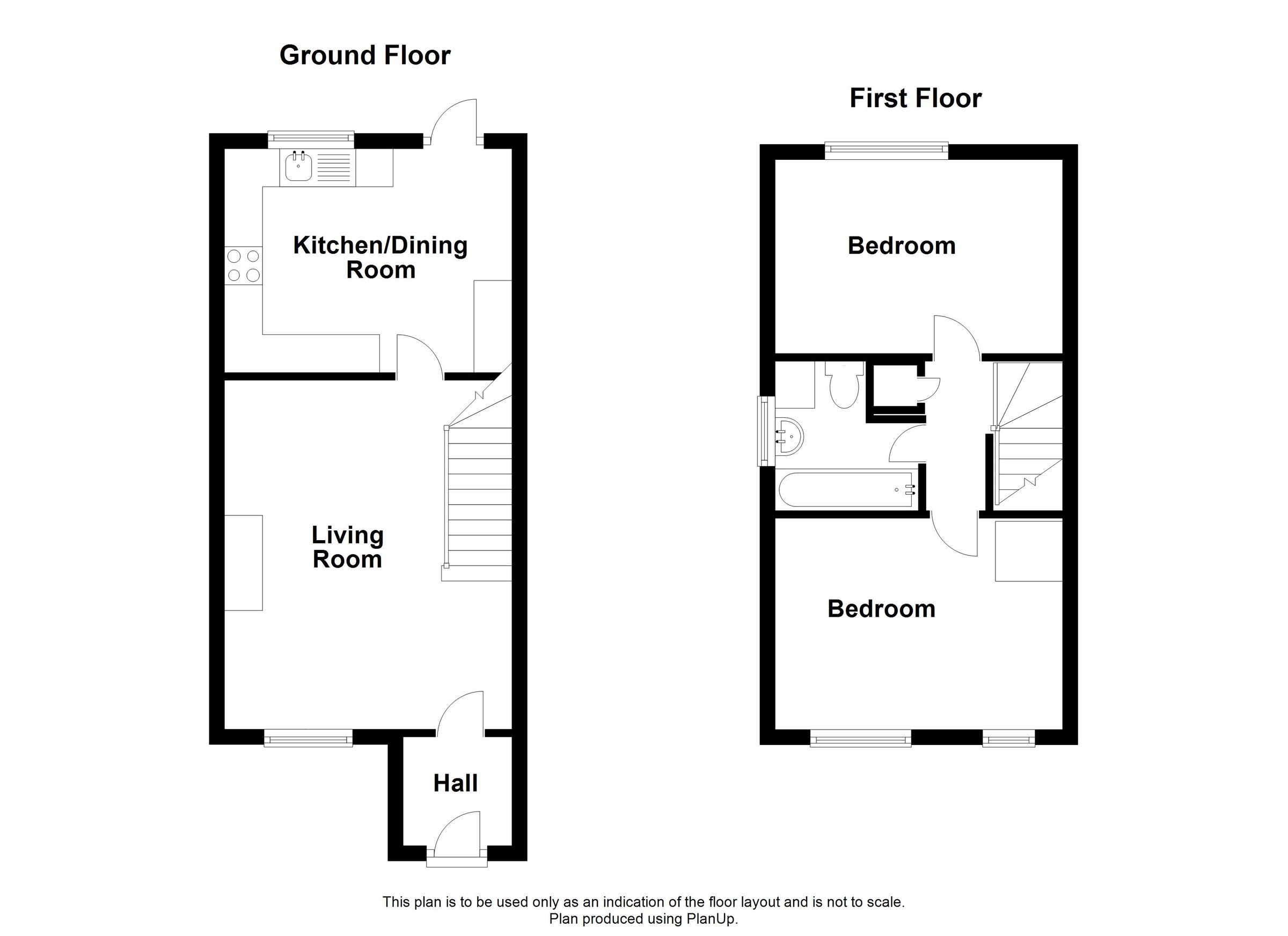 2 bed semidetached house to rent in Lancaster Drive, Roselands