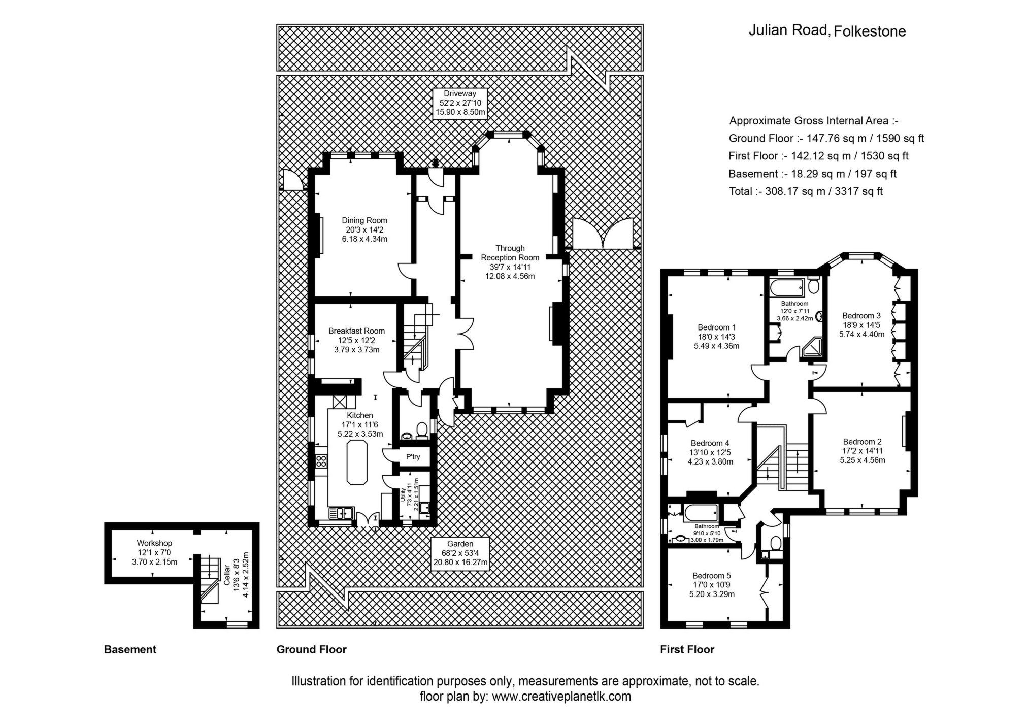 5 bed detached house for sale in Julian Road, Folkestone CT19 Zoopla