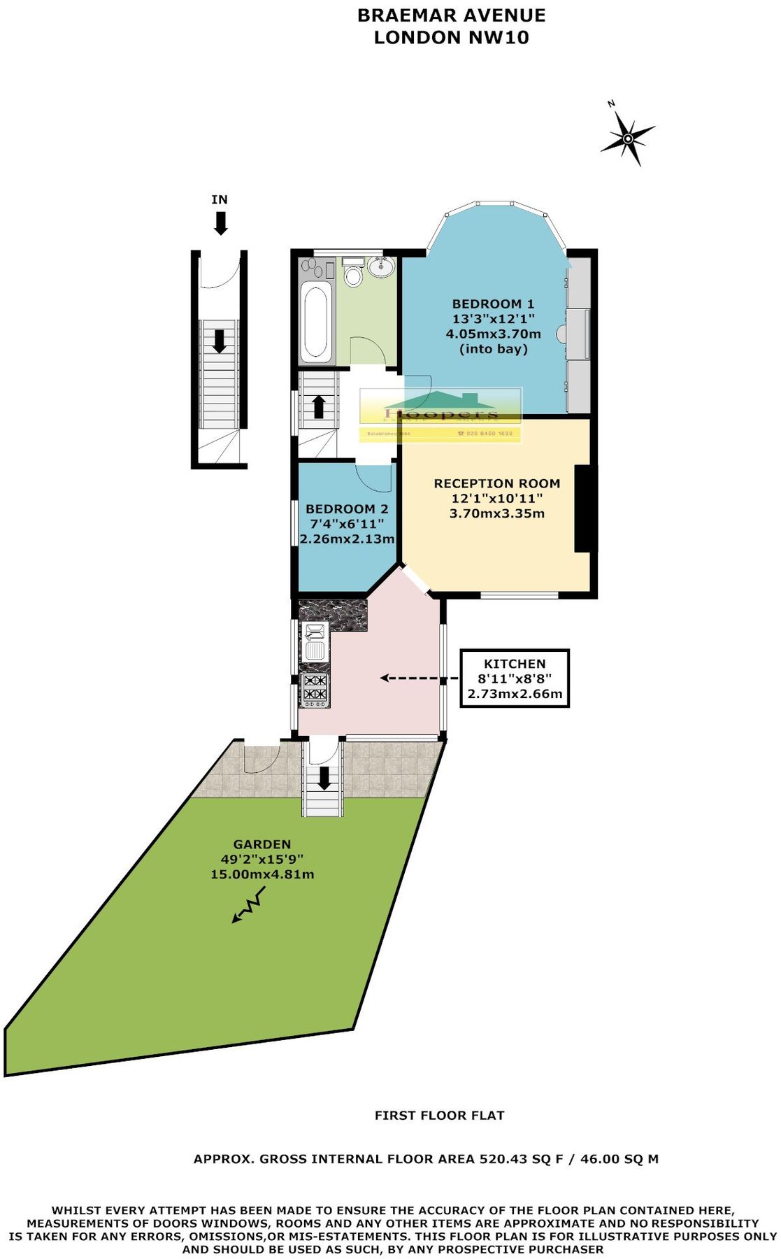 2 bed for sale in Braemar Avenue, London NW10 Zoopla