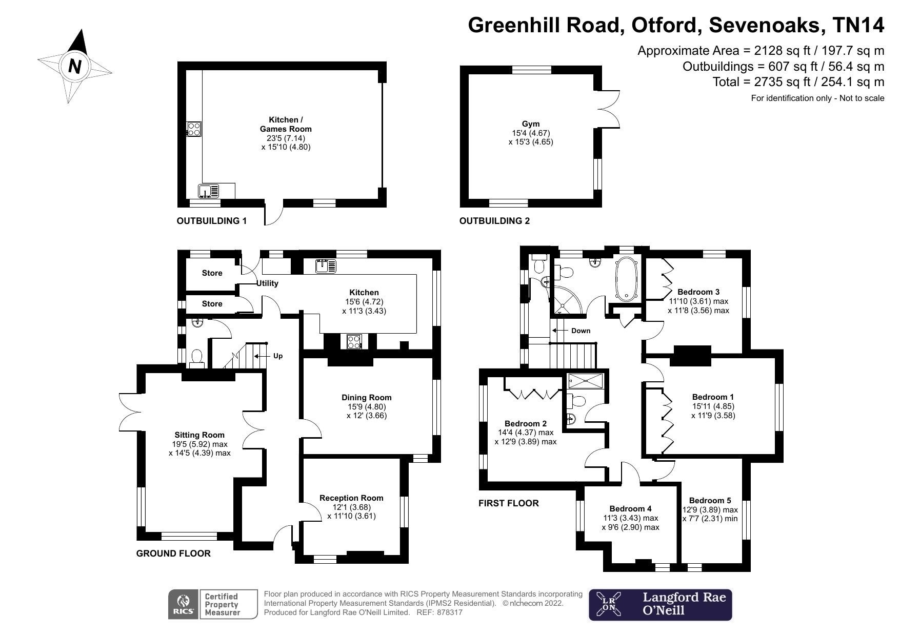 5 bed detached house for sale in Greenhill Road, Otford, Sevenoaks TN14