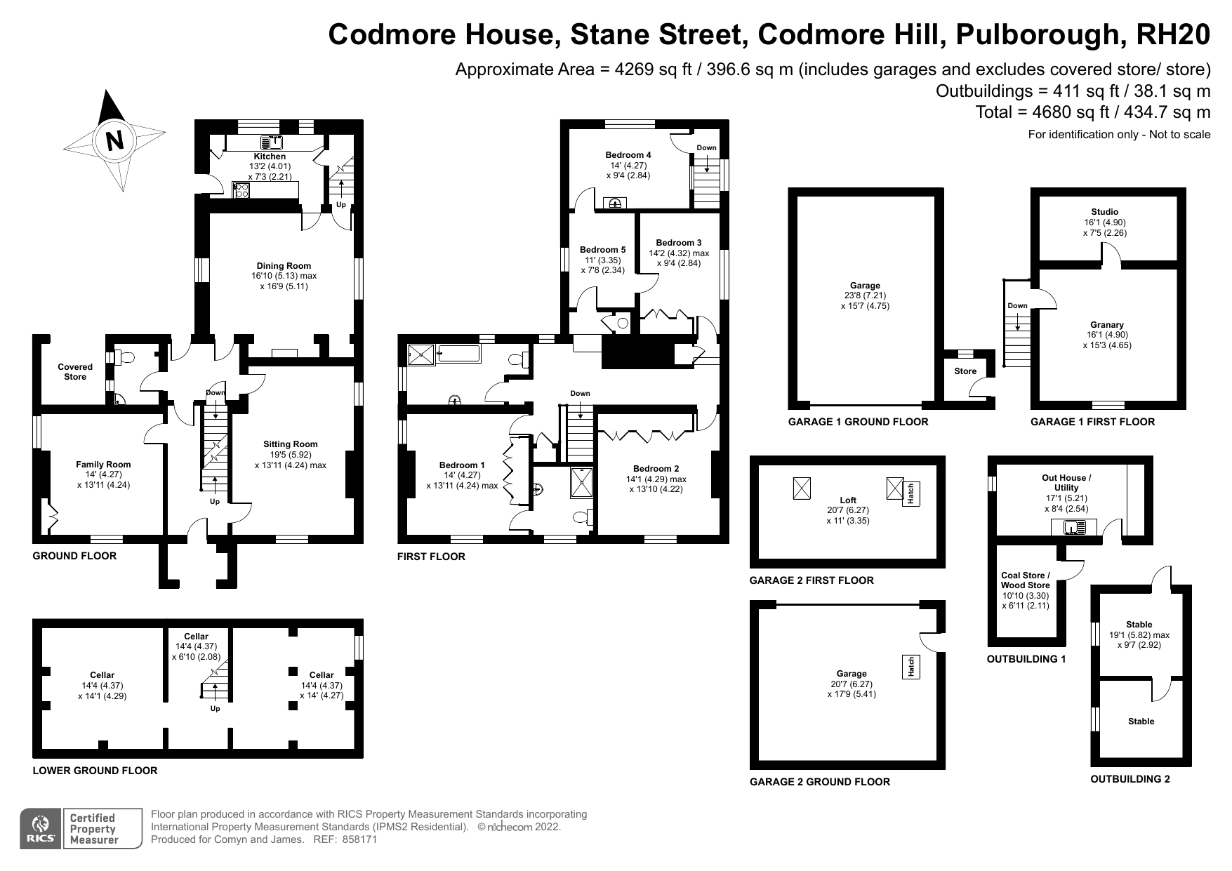 5 bed detached house for sale in Stane Street, Codmore Hill, Pulborough