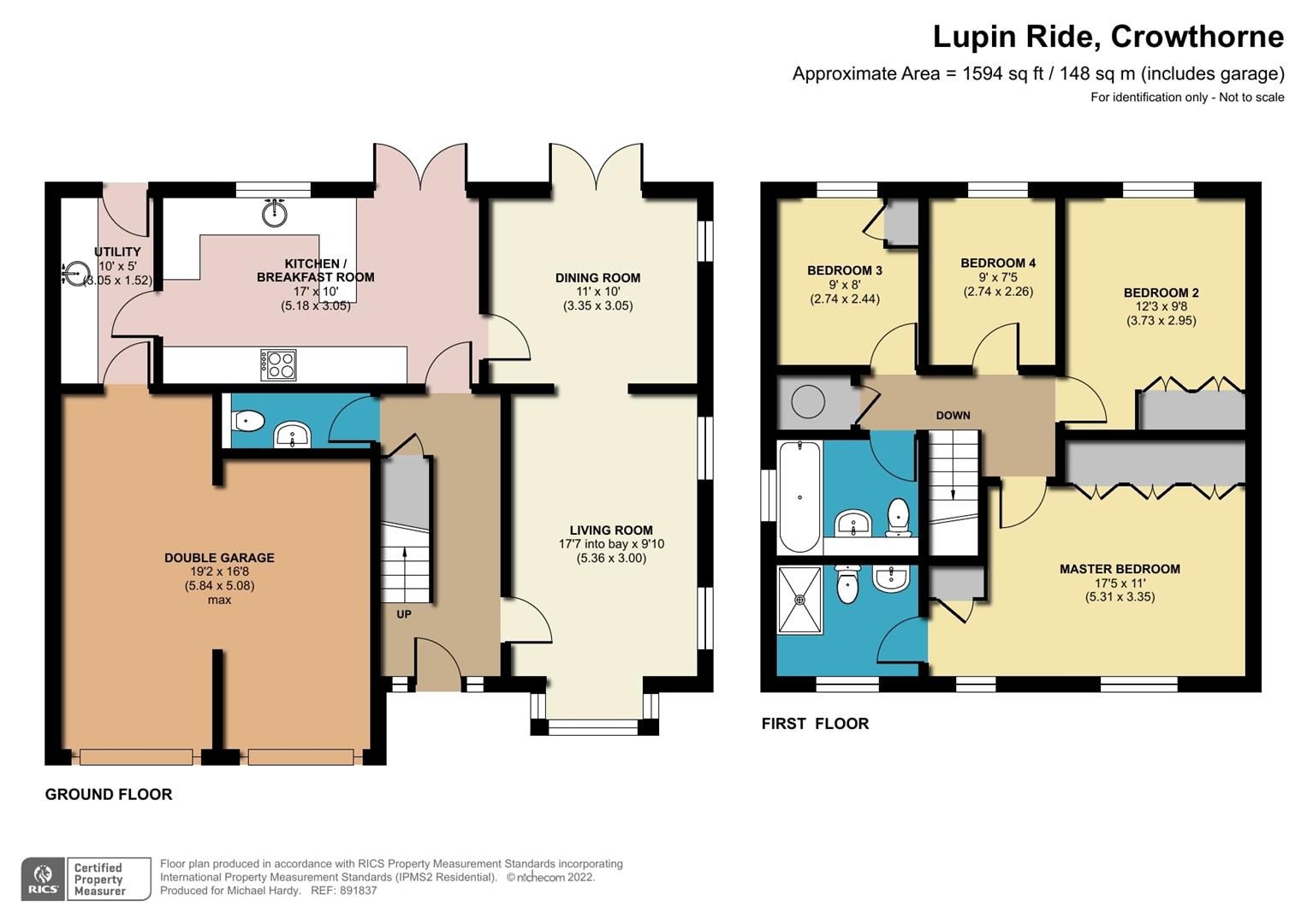 4 bed detached house for sale in Lupin Ride Crowthorne, Berkshire RG45