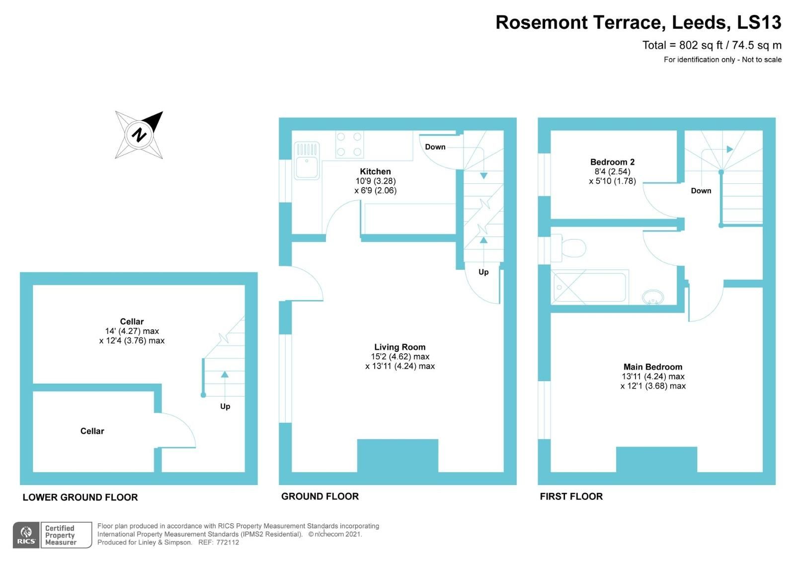 2 bed end terrace house to rent in Rosemont Terrace, Bramley, Leeds