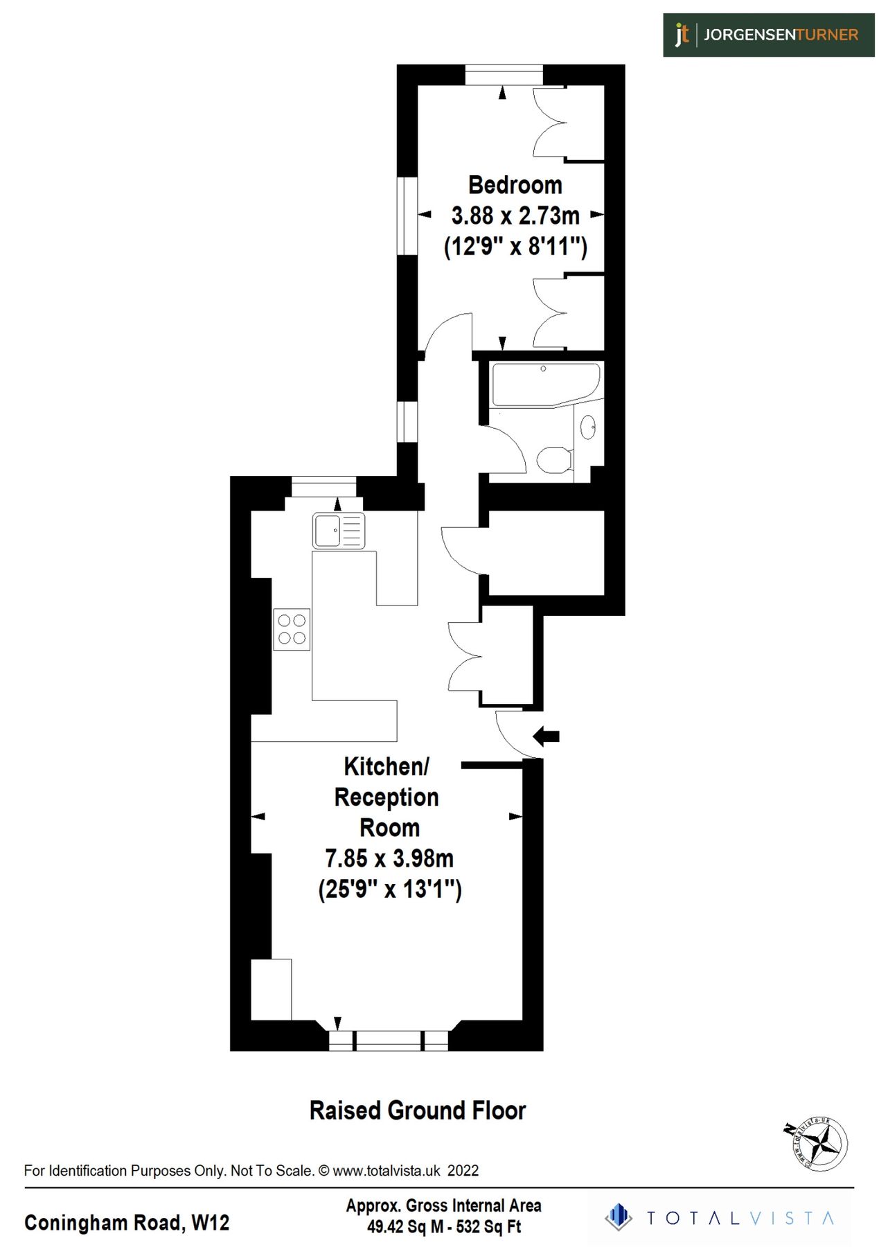 1 bed flat to rent in Coningham Road, Ground Floor Flat, London W12