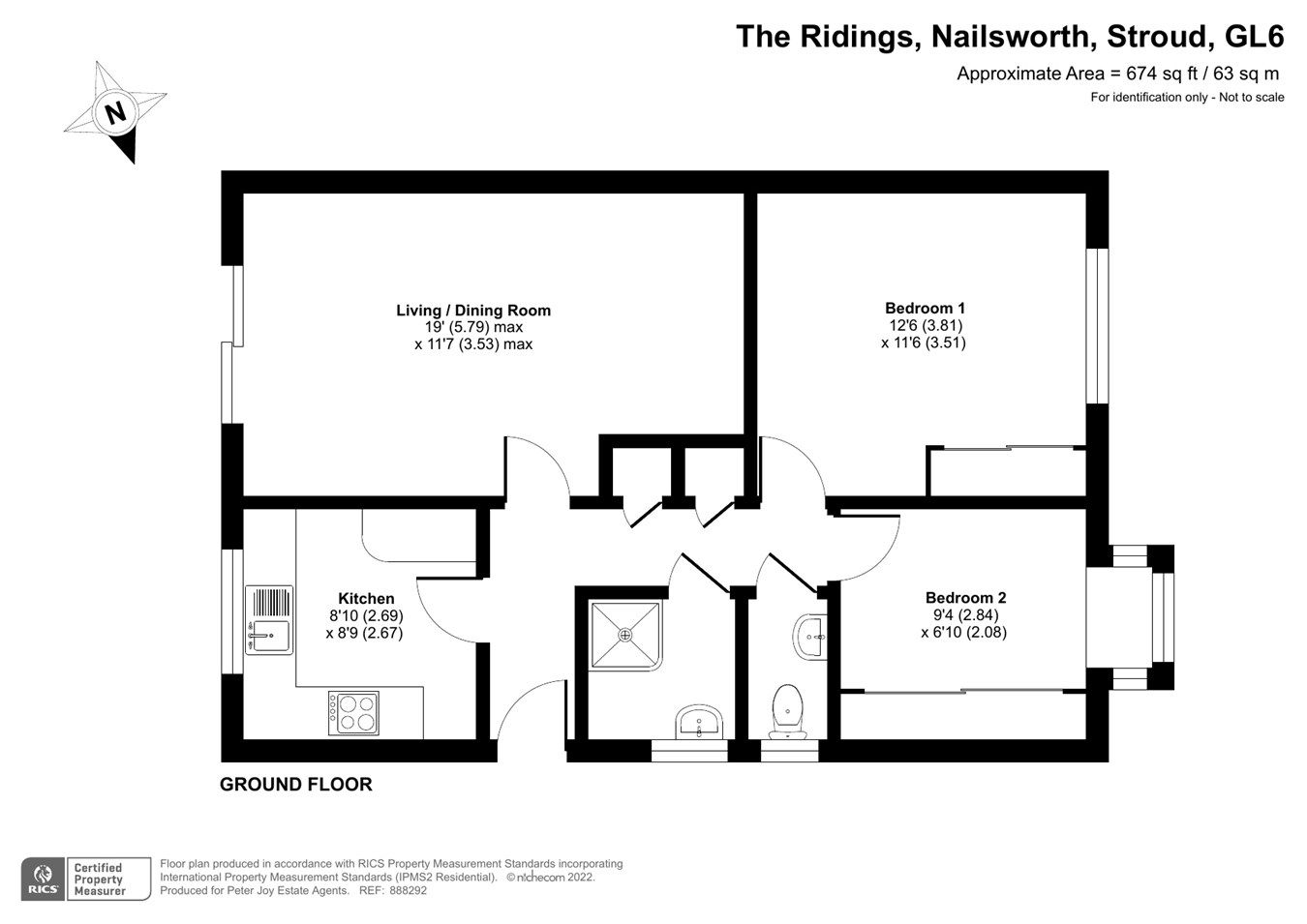 2 bed bungalow for sale in The Ridings, Nailsworth, Stroud GL6 Zoopla