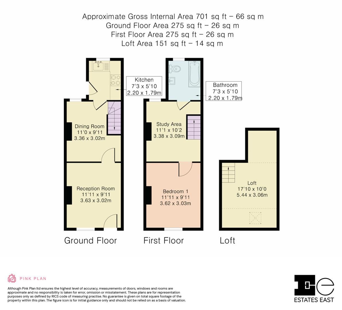 1 bed terraced house for sale in Maynard Road, Walthamstow, London E17