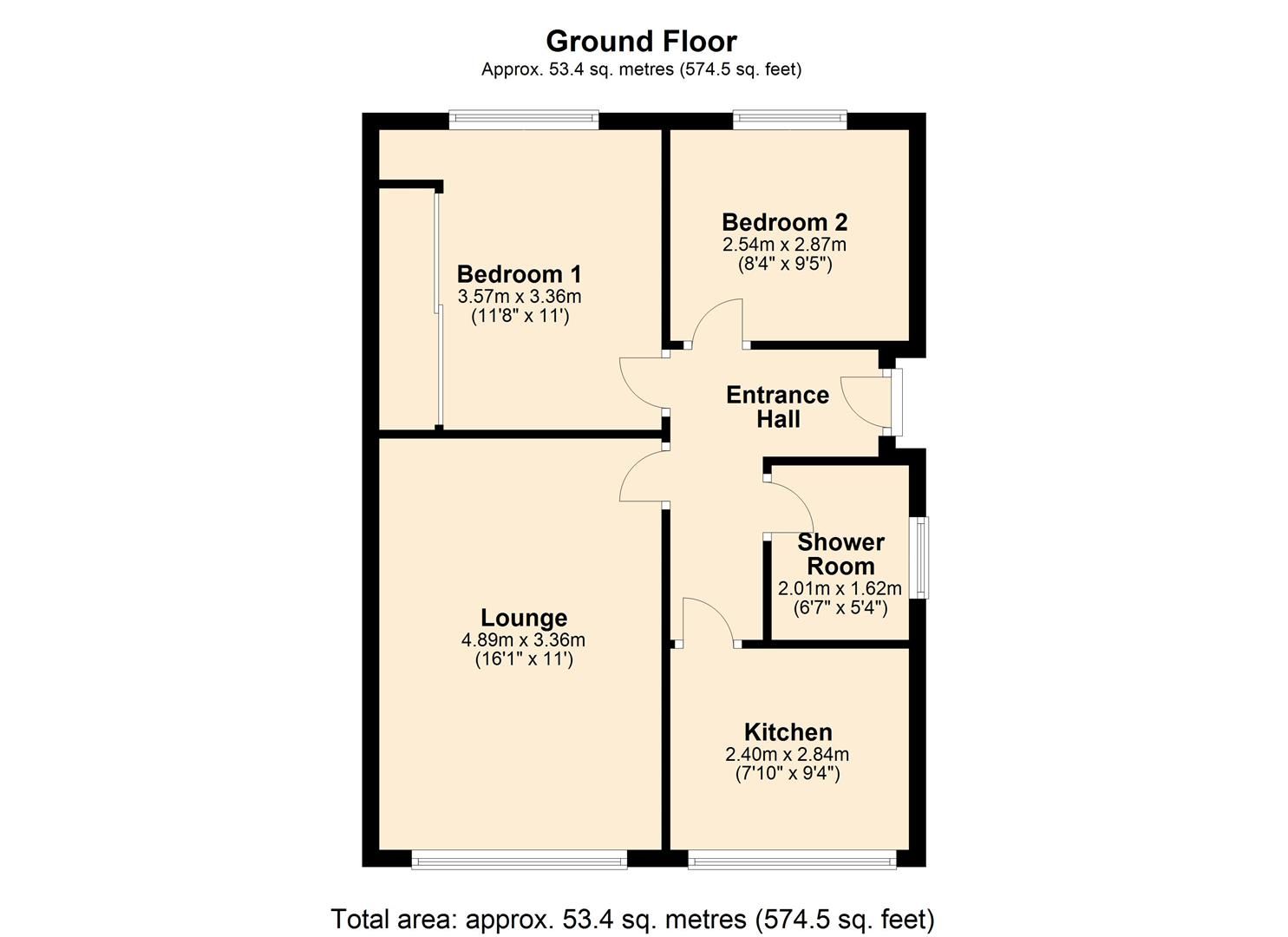 2 bed semidetached bungalow for sale in Ascot Road, Kippax, Leeds LS25