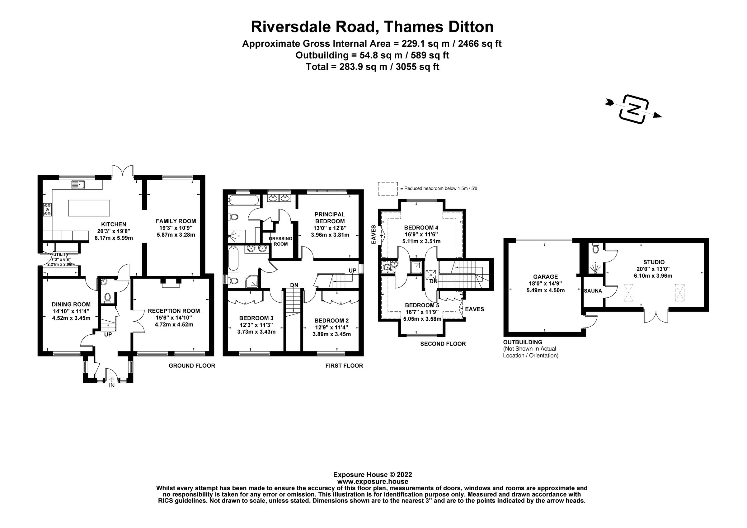 5 bed detached house for sale in Riversdale Road, Thames Ditton, Surrey