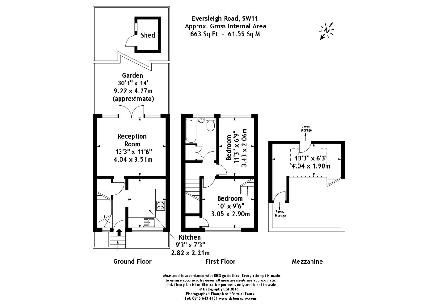 2 bed semidetached house to rent in Eversleigh Road, Battersea, London