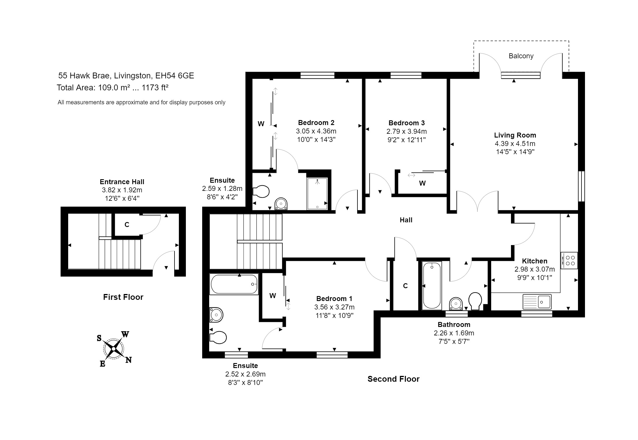 3 bed flat for sale in Hawk Brae, Eliburn, Livingston, West Lothian