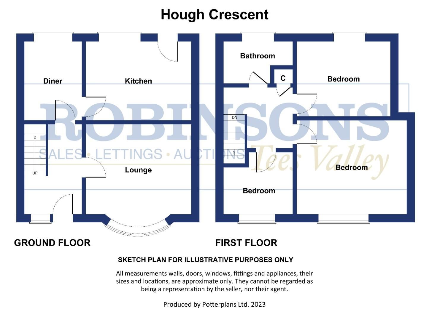 3 bed terraced house for sale in Hough Crescent, Thornaby, StocktonOn