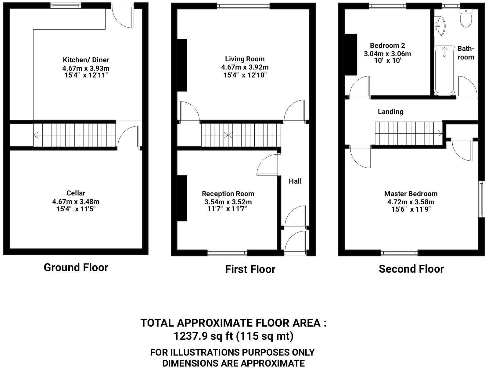 2 bed terraced house for sale in Blackburn Road, Edgworth, Bolton BL7