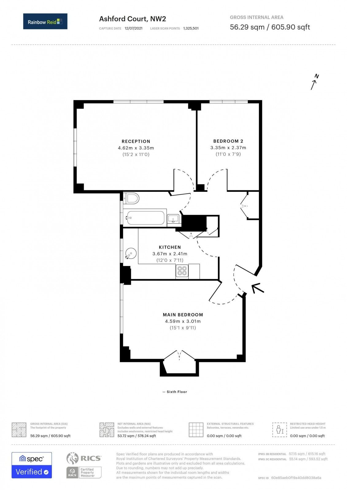 2 bed flat for sale in Ashford Road, London NW2 Zoopla