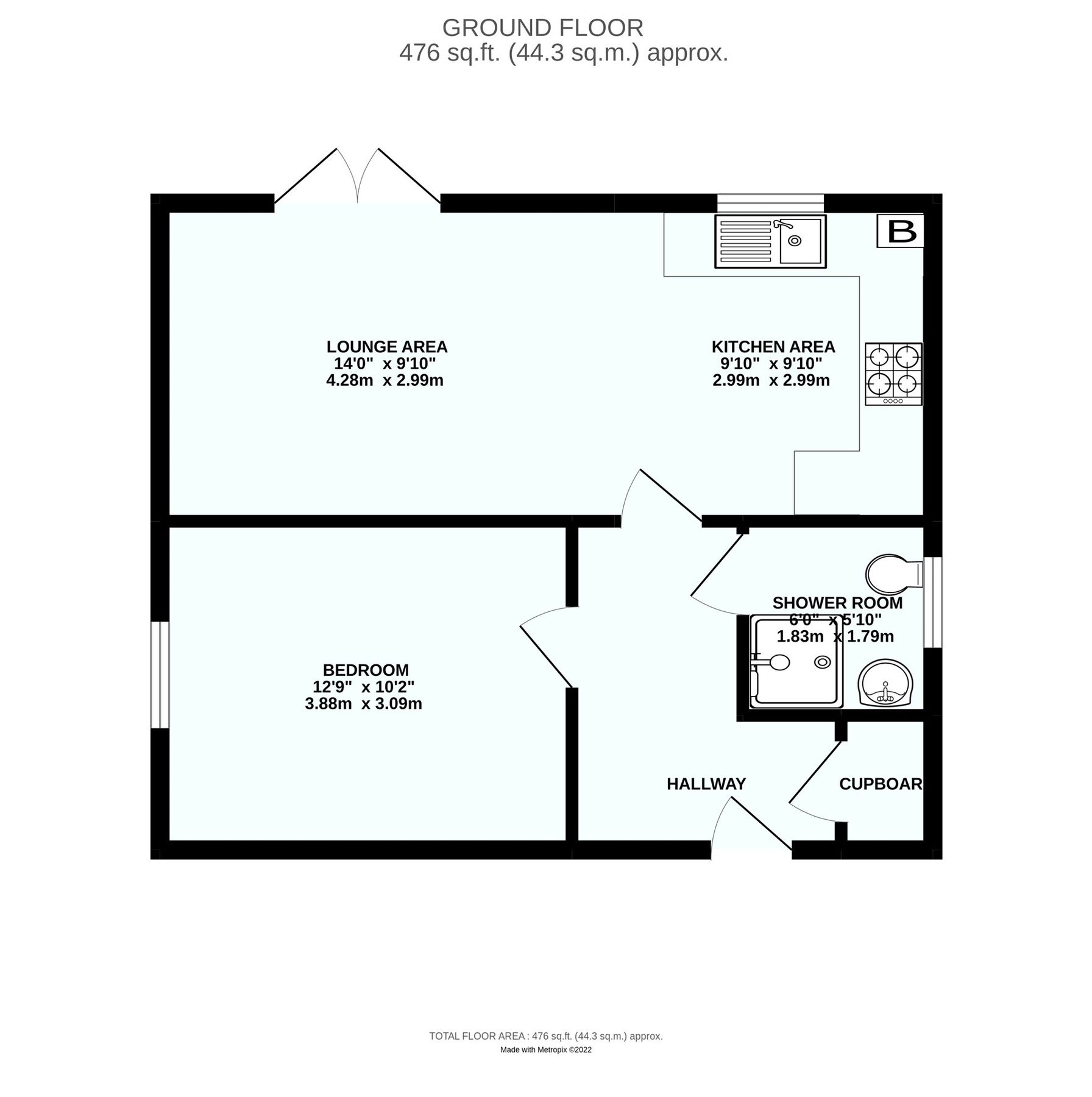 1 bed flat for sale in Bryher Close, Kelly Bray, Callington, Cornwall