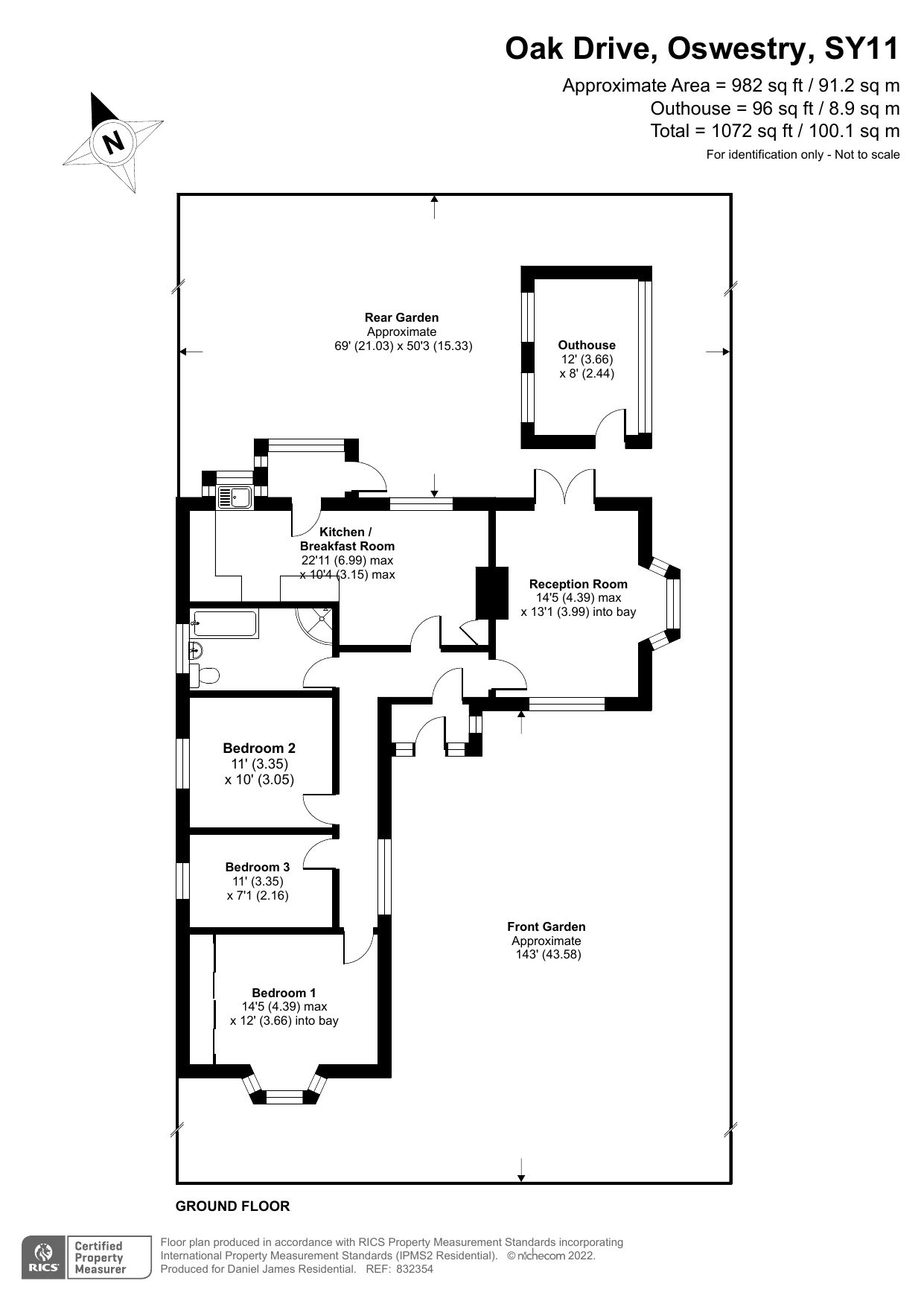 3 bed bungalow for sale in Moss Dene, Oak Drive, Oswestry, Shropshire