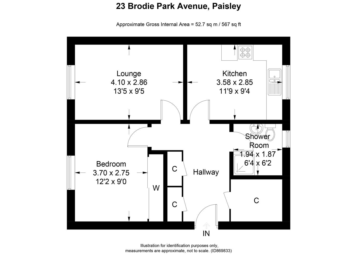 1 bed flat for sale in Brodie Park Avenue, Paisley PA2 Zoopla