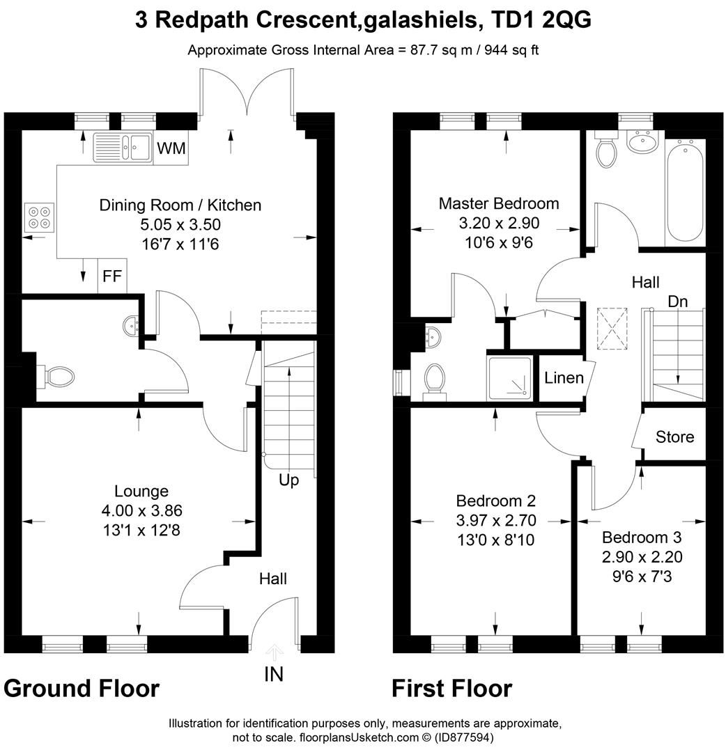 3 bed terraced house for sale in Redpath Crescent, Galashiels TD1 Zoopla