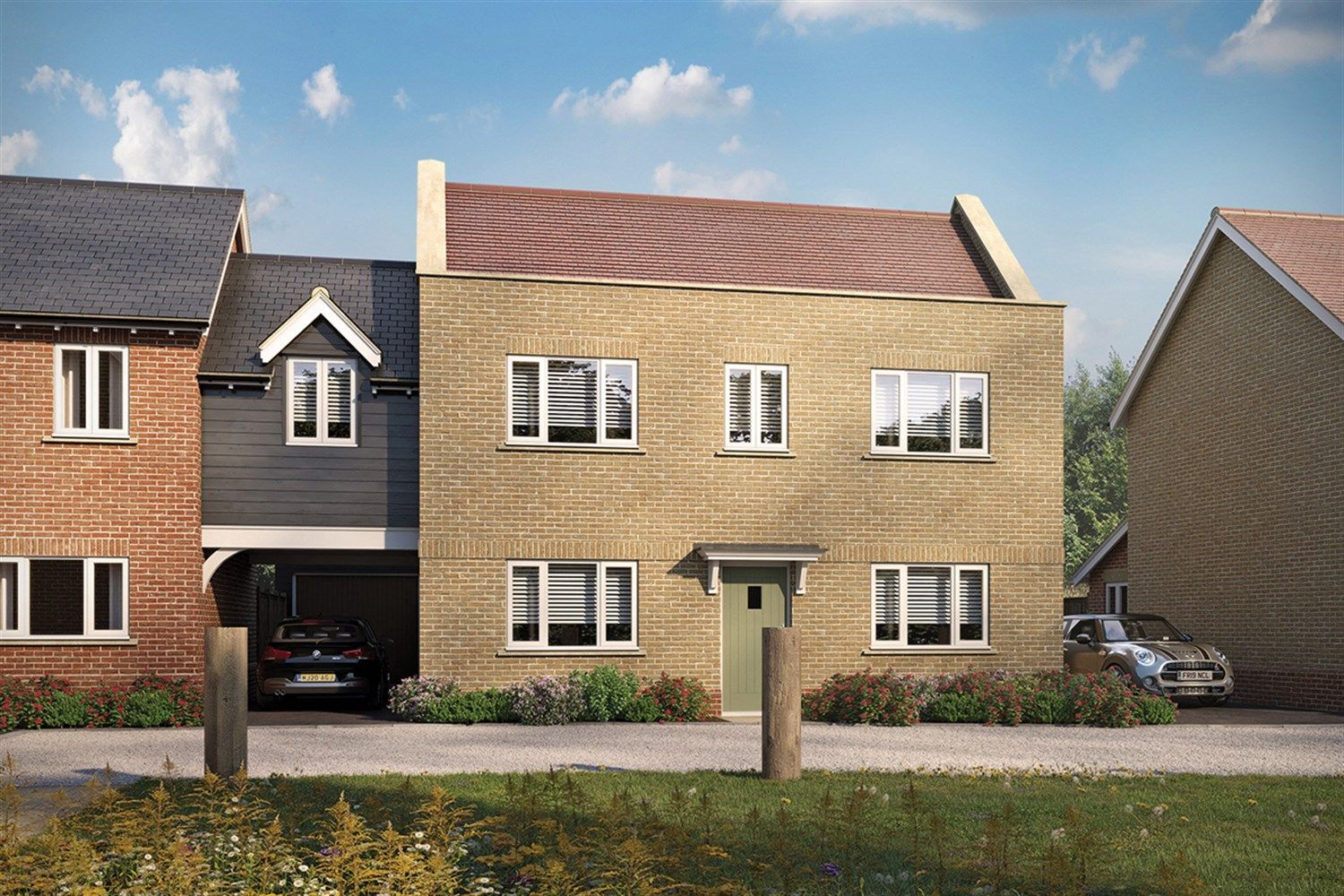 New home, 3 bed linkdetached house for sale in Mansion Gardens