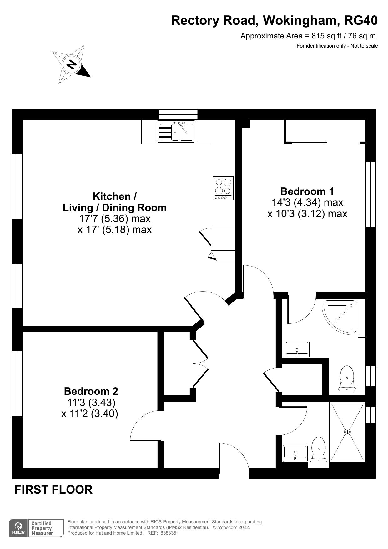 2 bed flat for sale in 44 Rectory Road, Wokingham, Berkshire RG40 Zoopla