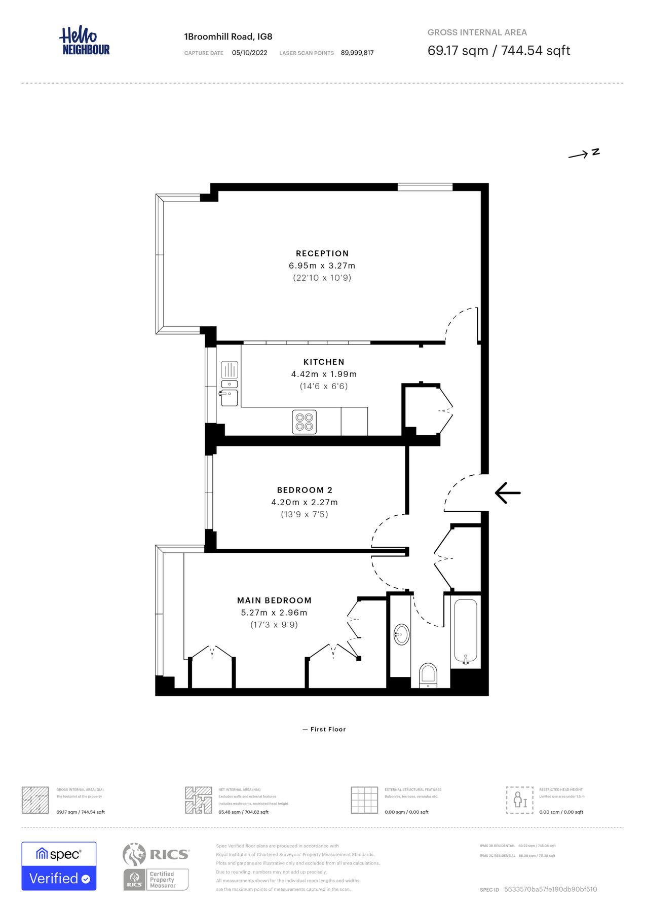 2 bed flat to rent in Broomhill Road, Woodford Green IG8 Zoopla