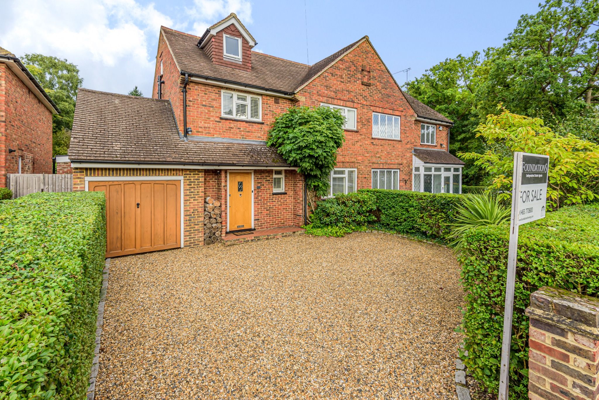 4 bed semidetached house for sale in Slade Road, Ottershaw, Chertsey