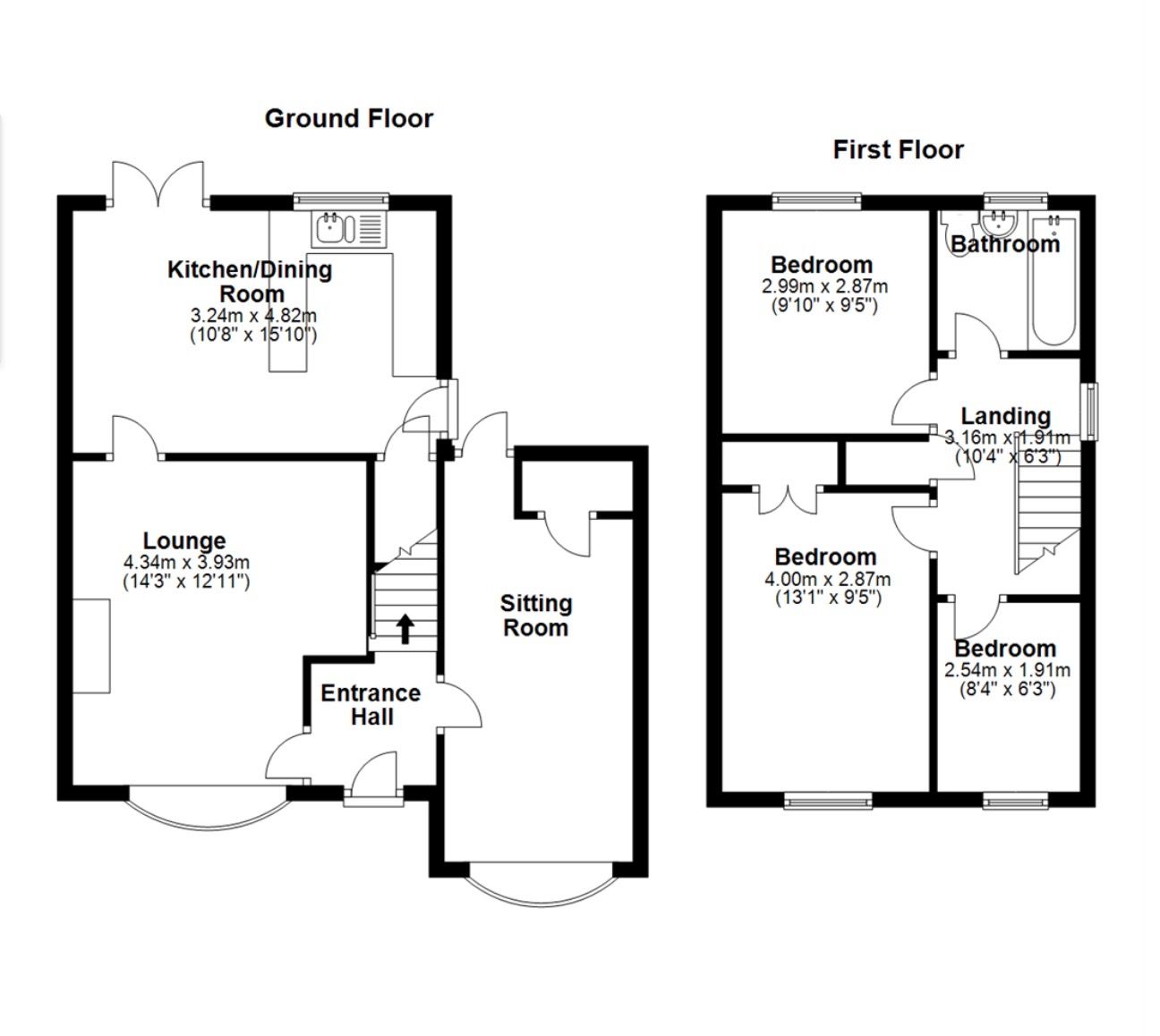 4 bed linkdetached house for sale in Keats Close, Galley Common