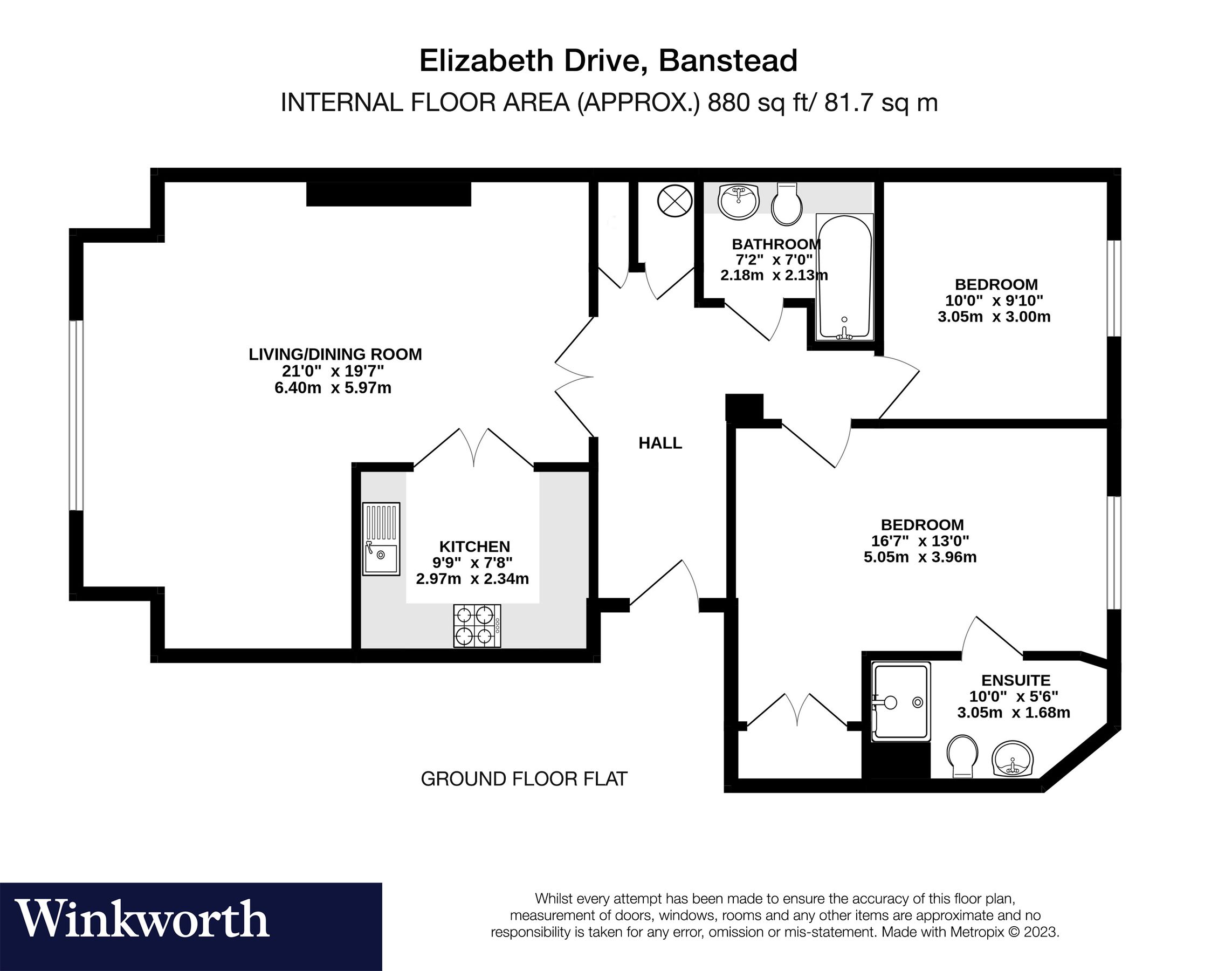 2 bed flat for sale in Elizabeth Drive, Banstead, Surrey SM7 Zoopla