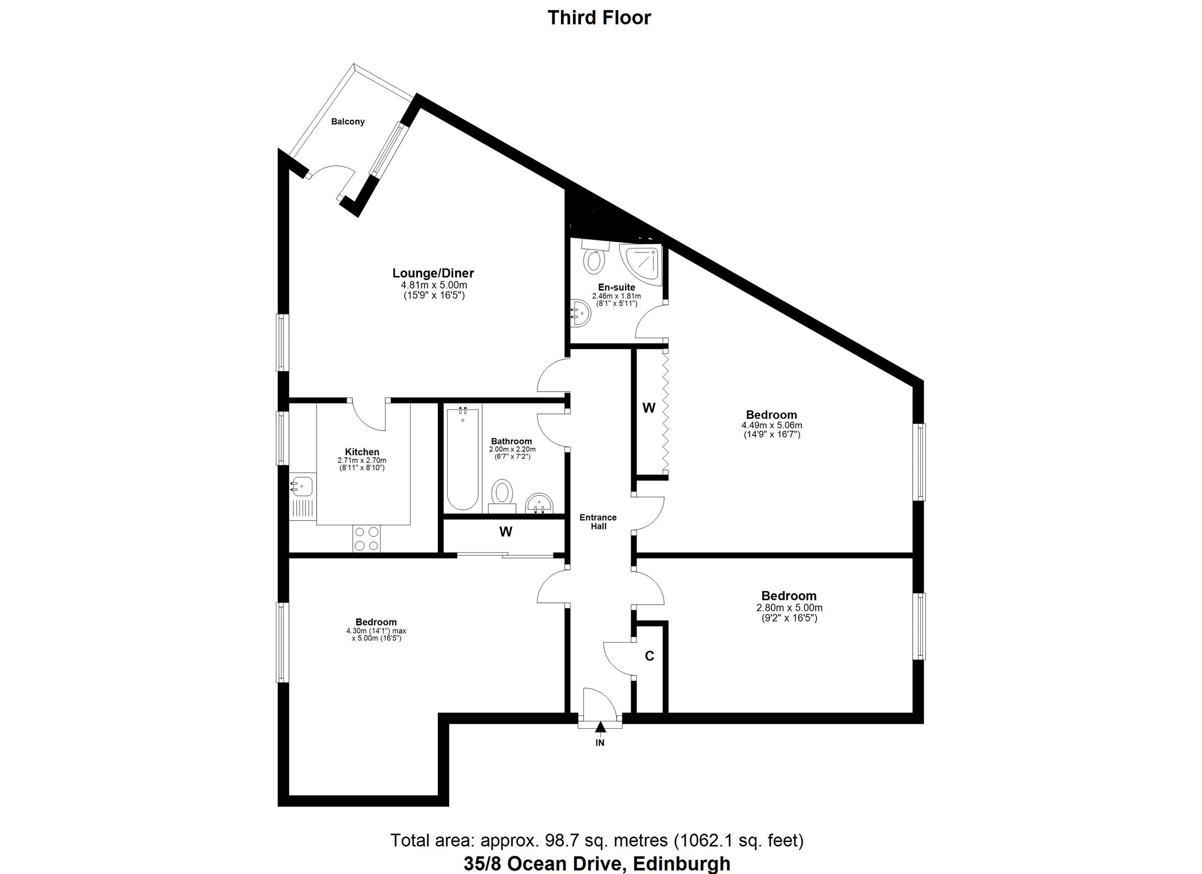 3 bed flat for sale in Ocean Drive, Edinburgh EH6 - Zoopla