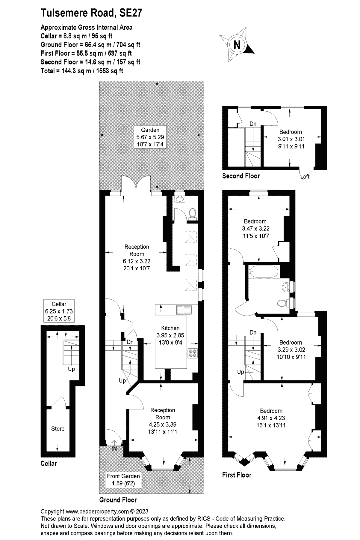 4 bed semidetached house for sale in Tulsemere Road, London SE27 Zoopla