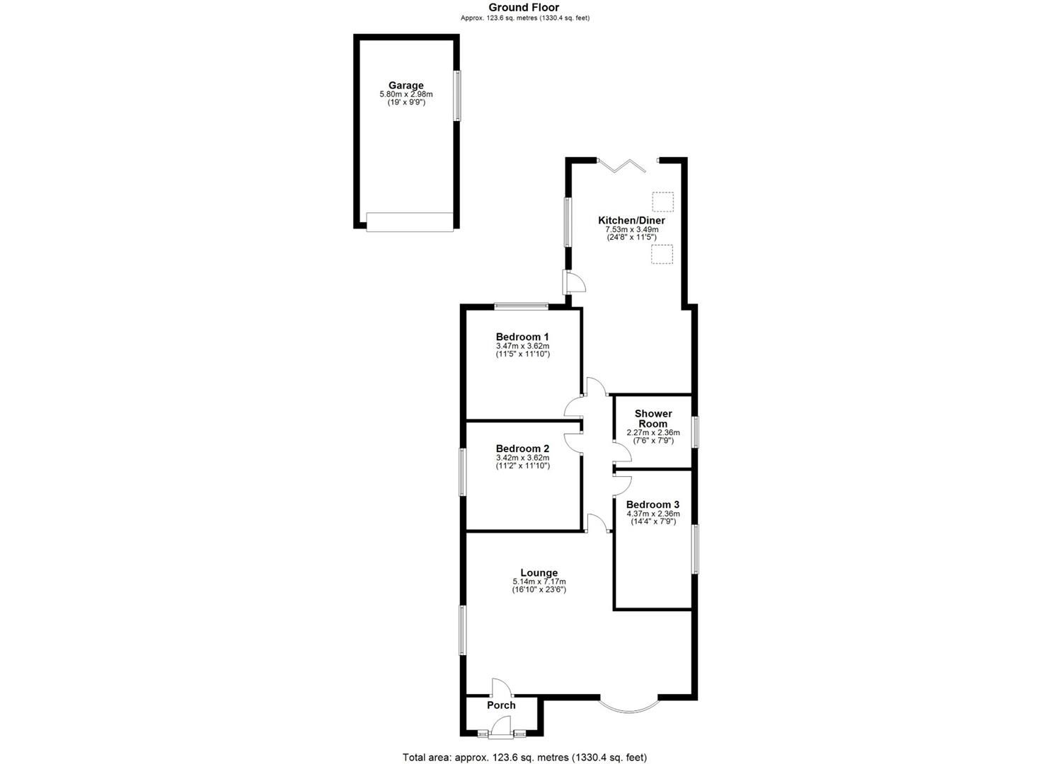 3 bed detached bungalow for sale in West Street, West Halton