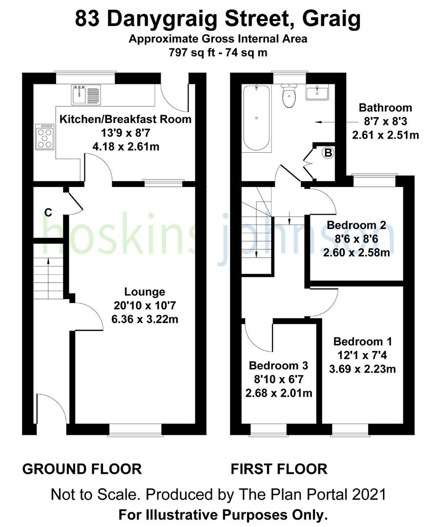 3 bed terraced house for sale in Danygraig Street, Graig, Pontypridd