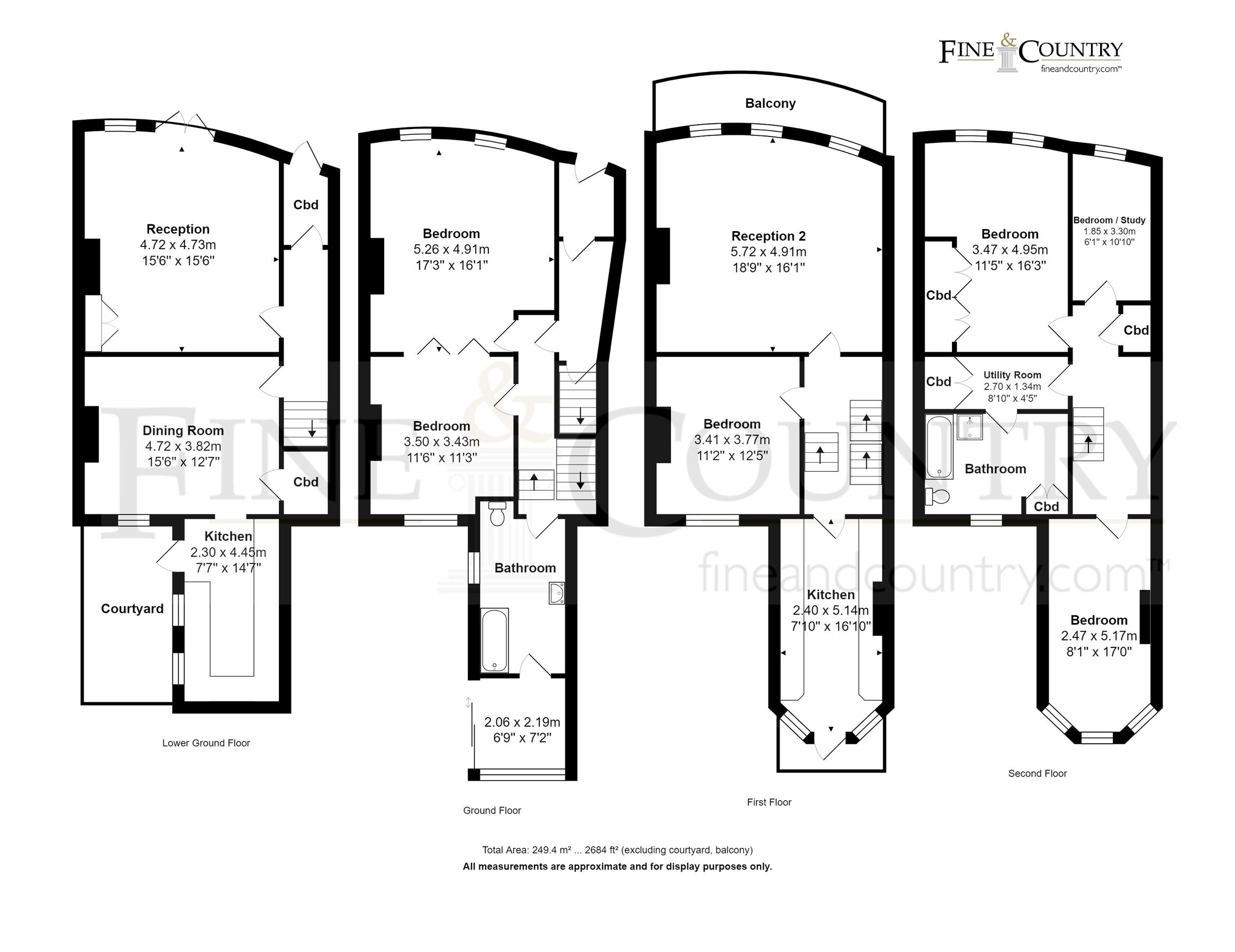 7 bed terraced house for sale in Montpelier Crescent, Brighton, East