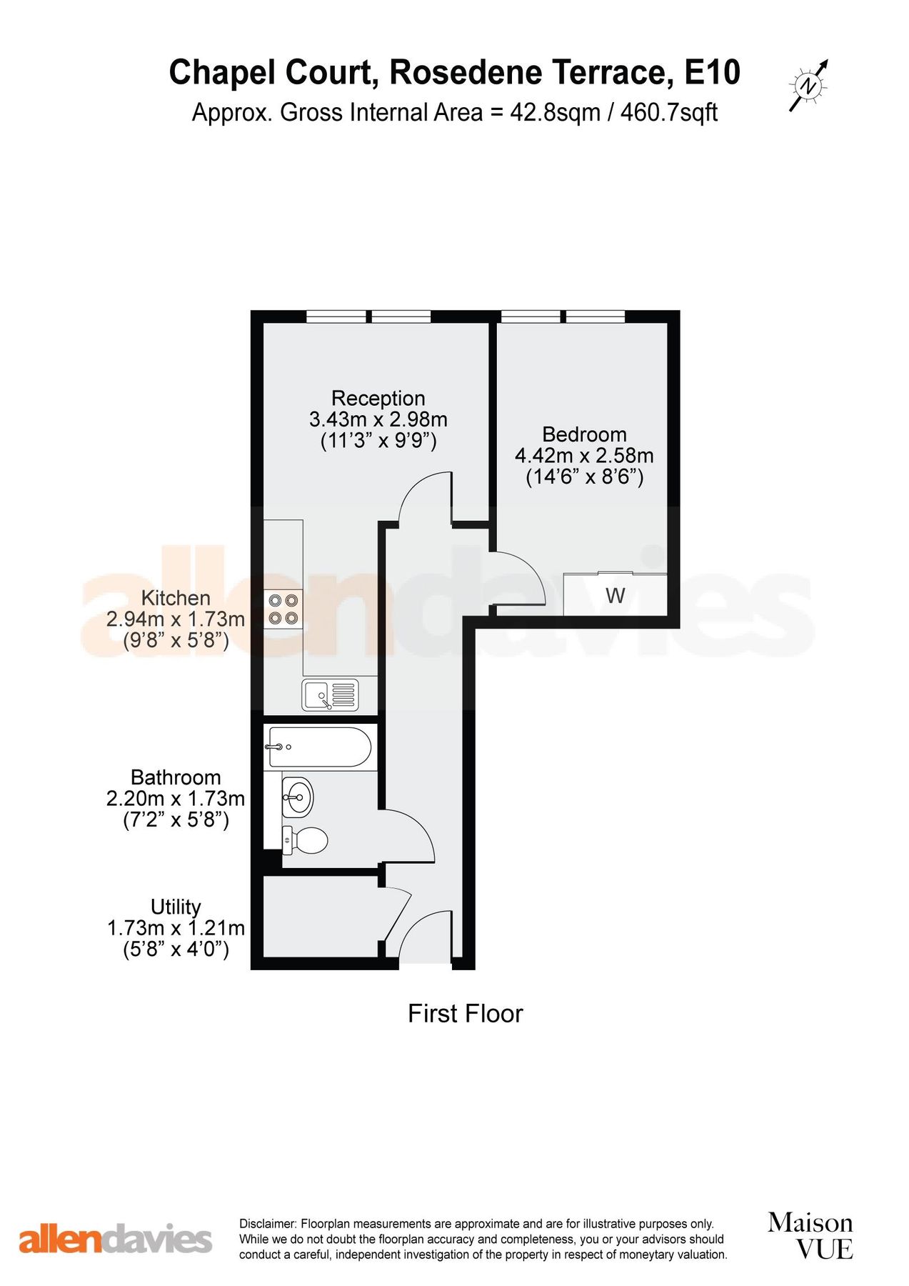 1 bed flat to rent in Chapel Court, Leyton E10 Zoopla