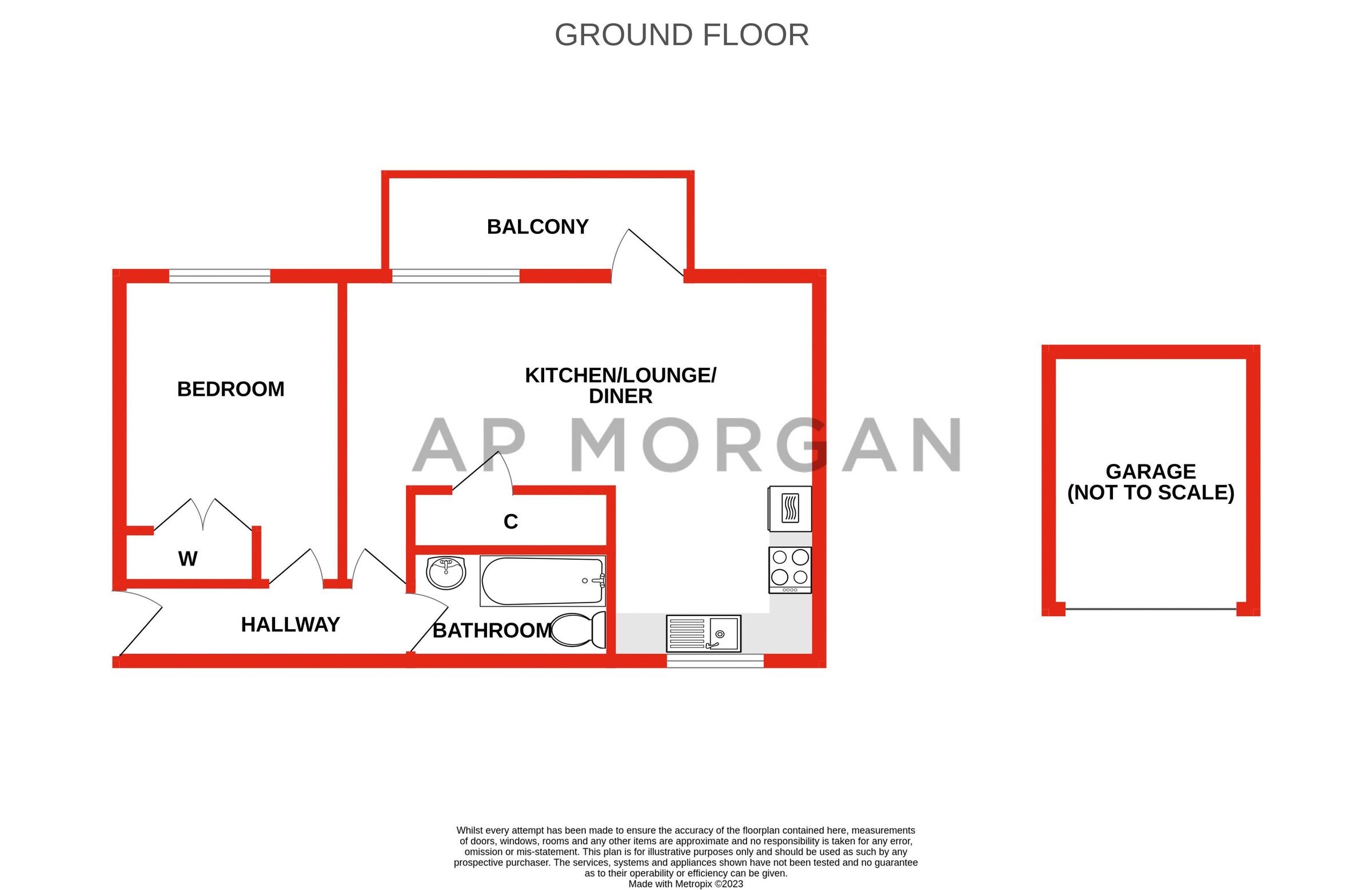 1 bed flat for sale in Southcrest Gardens, Southcrest, Redditch. B97