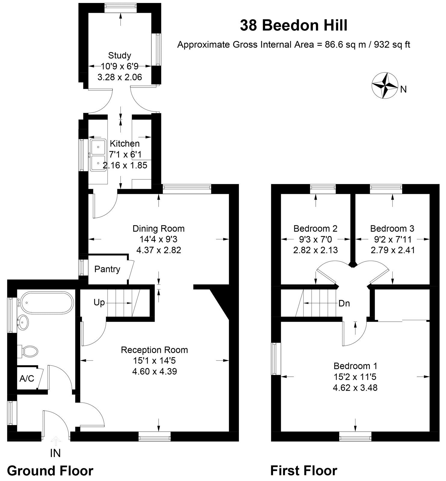 3 bed semidetached house for sale in Beedon Hill, Beedon, Newbury
